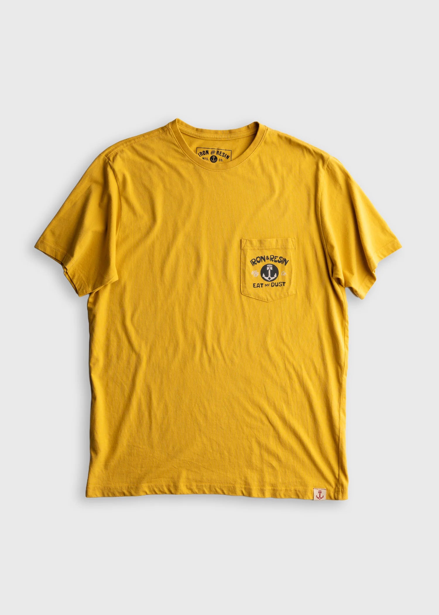 Eat My Dust Pocket Tee-Gold