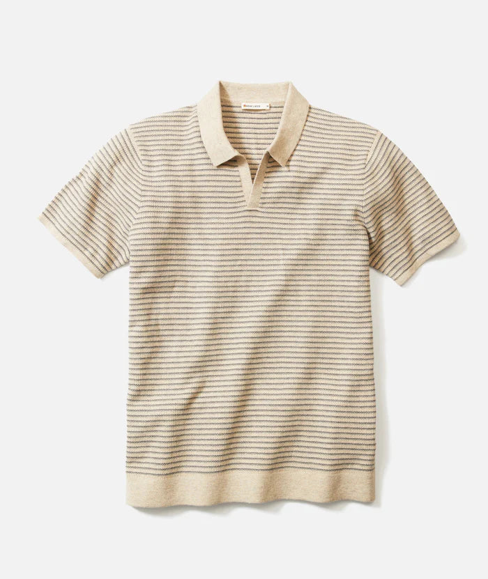 Liam Sweater Polo - Natural/Charcoal
