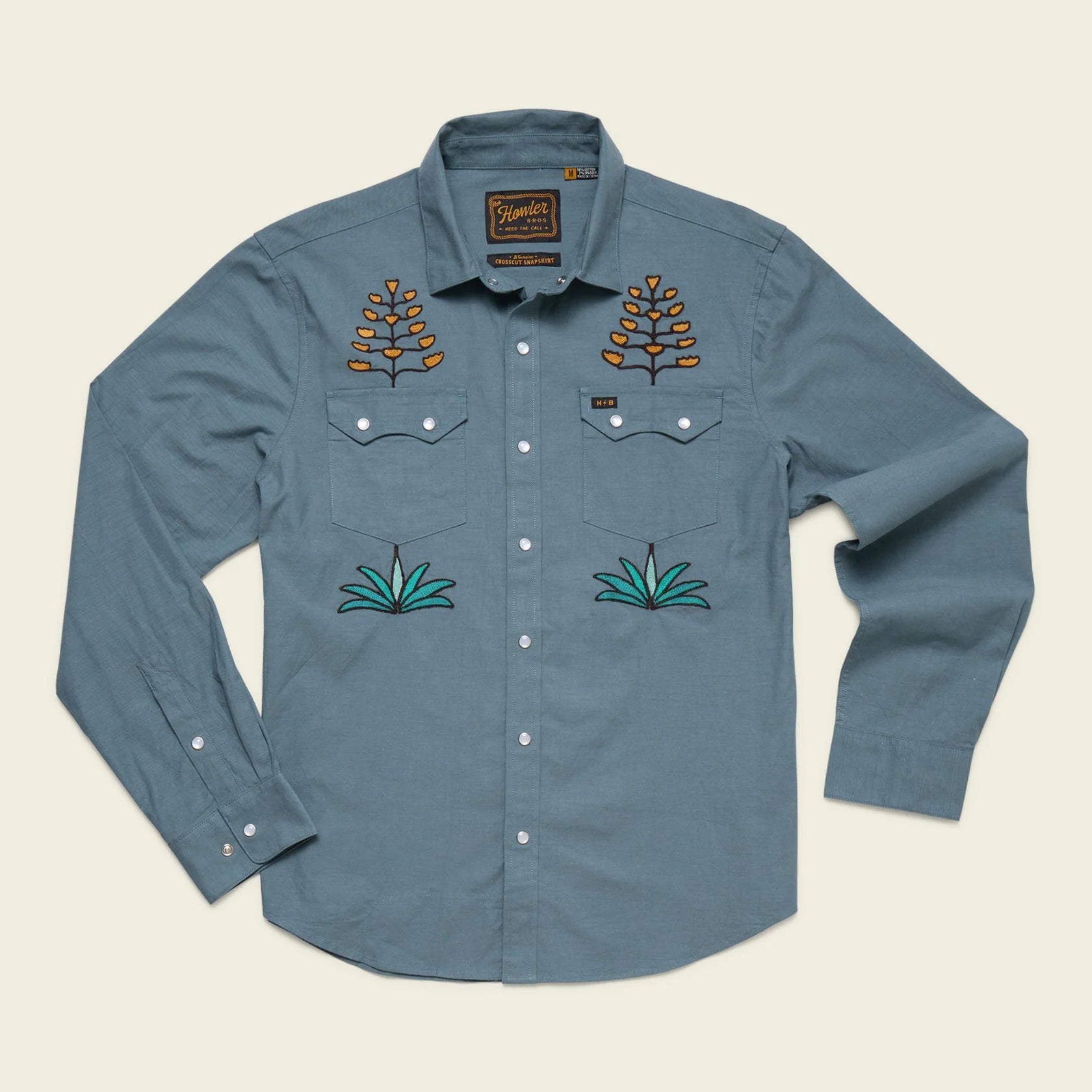 Crosscut Deluxe Snapshirt - Centuries : North Atlantic Blue
