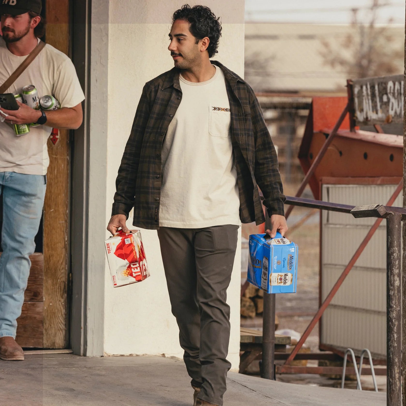 La Grange Lightweight Flannel - Cohen Plaid : Dark Olive