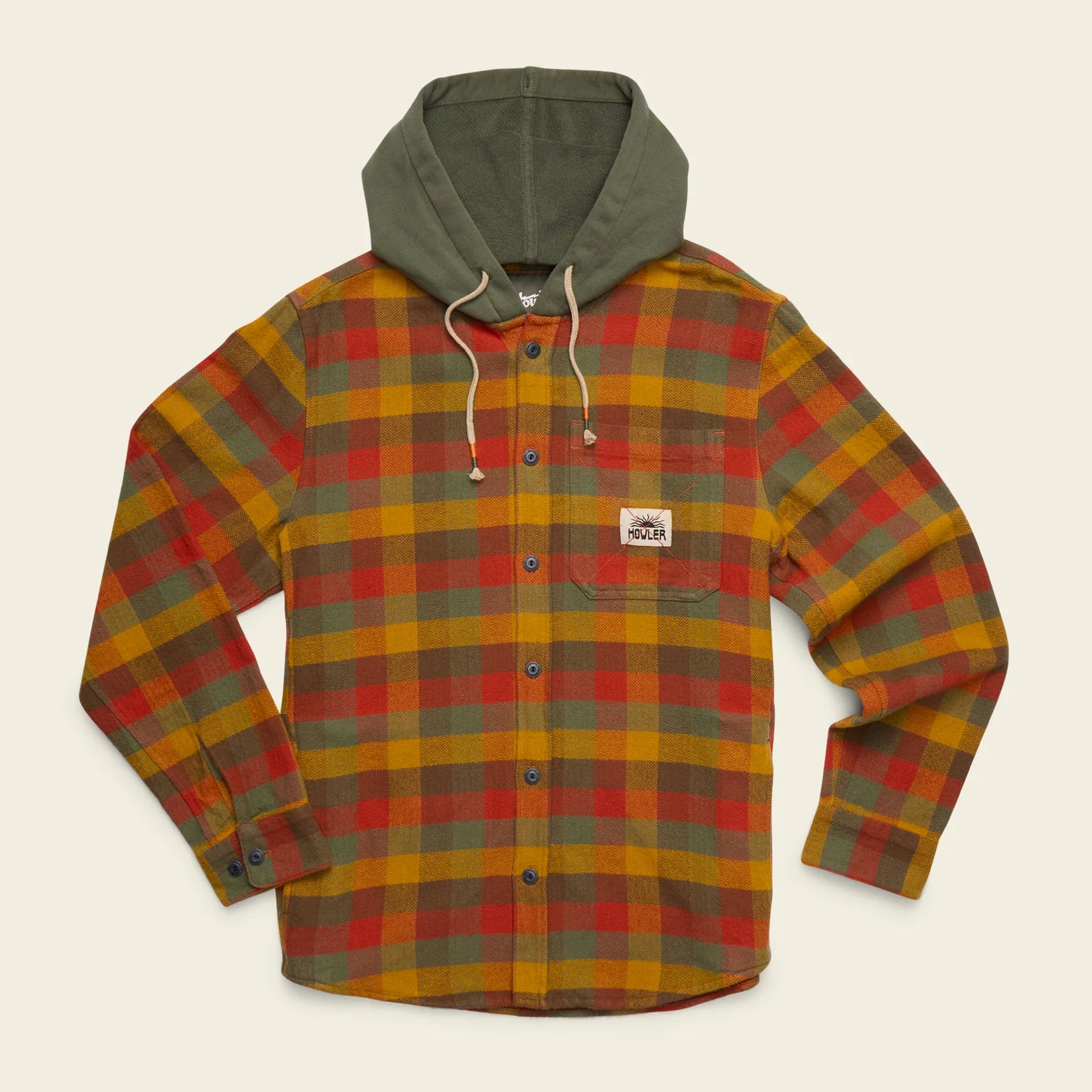 Salvo Hooded Blanket Flannel - Grice Plaid : Hayride