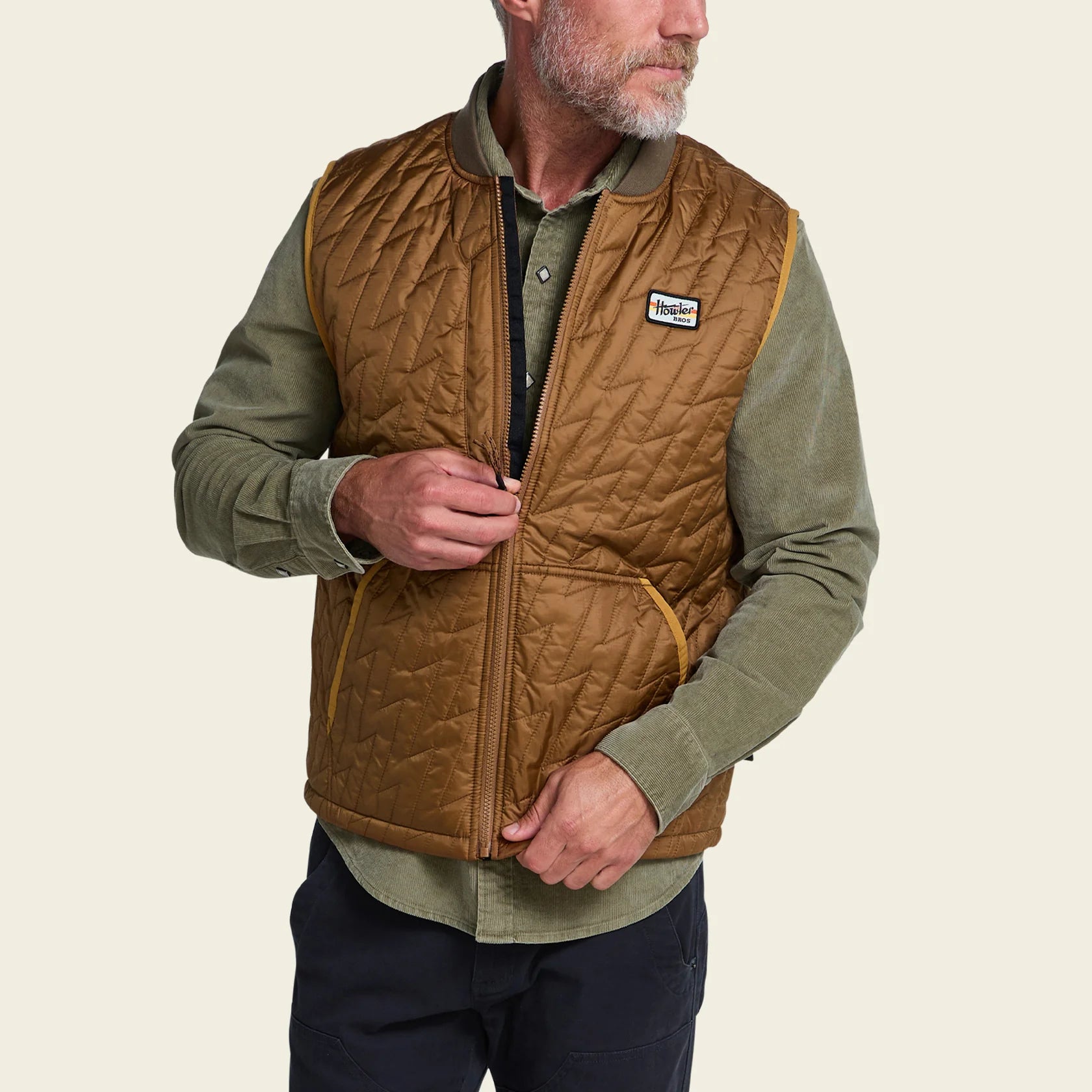 Voltage Quilted Vest - Driftwood