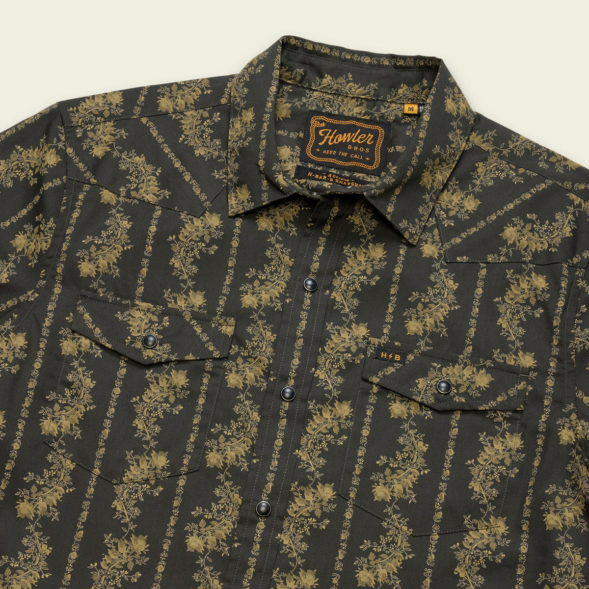 H Bar B Snapshirt - Grampa’s Curtains : Antique Black