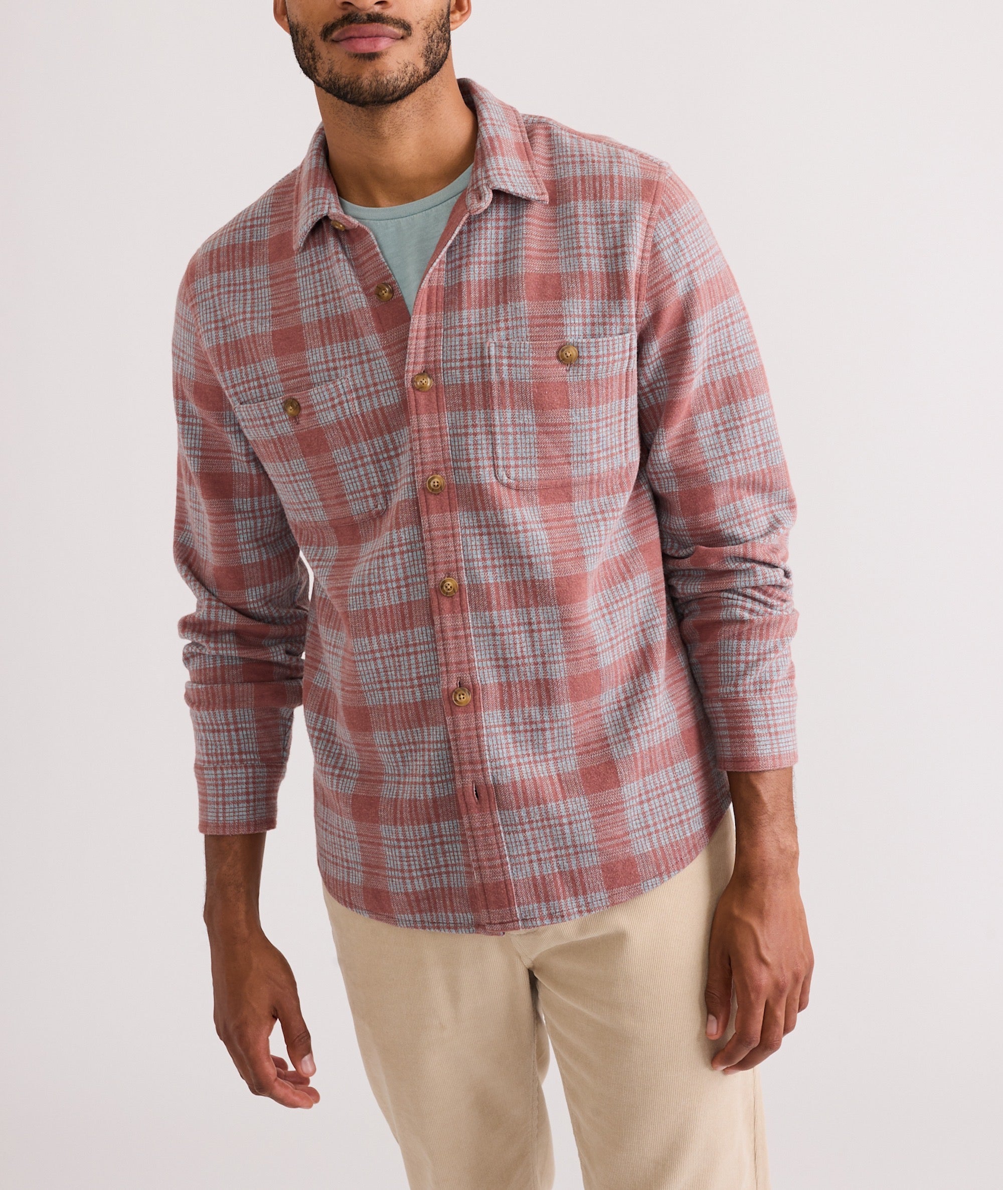 Pacifica Stretch Twill Shirt - Marsala Plaid