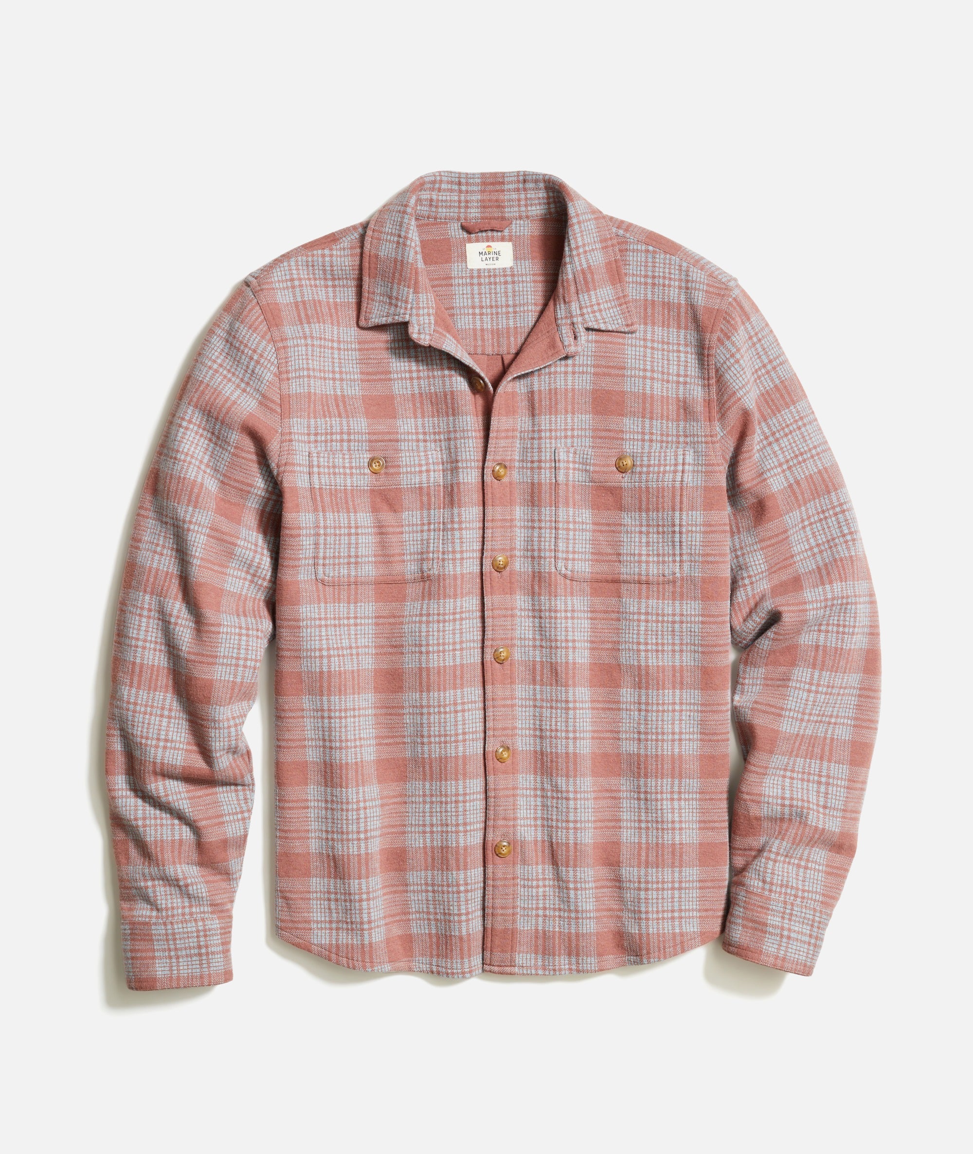 Pacifica Stretch Twill Shirt - Marsala Plaid