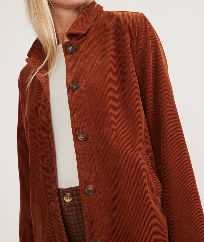 Dancia Corduroy Jacket in Chestnut