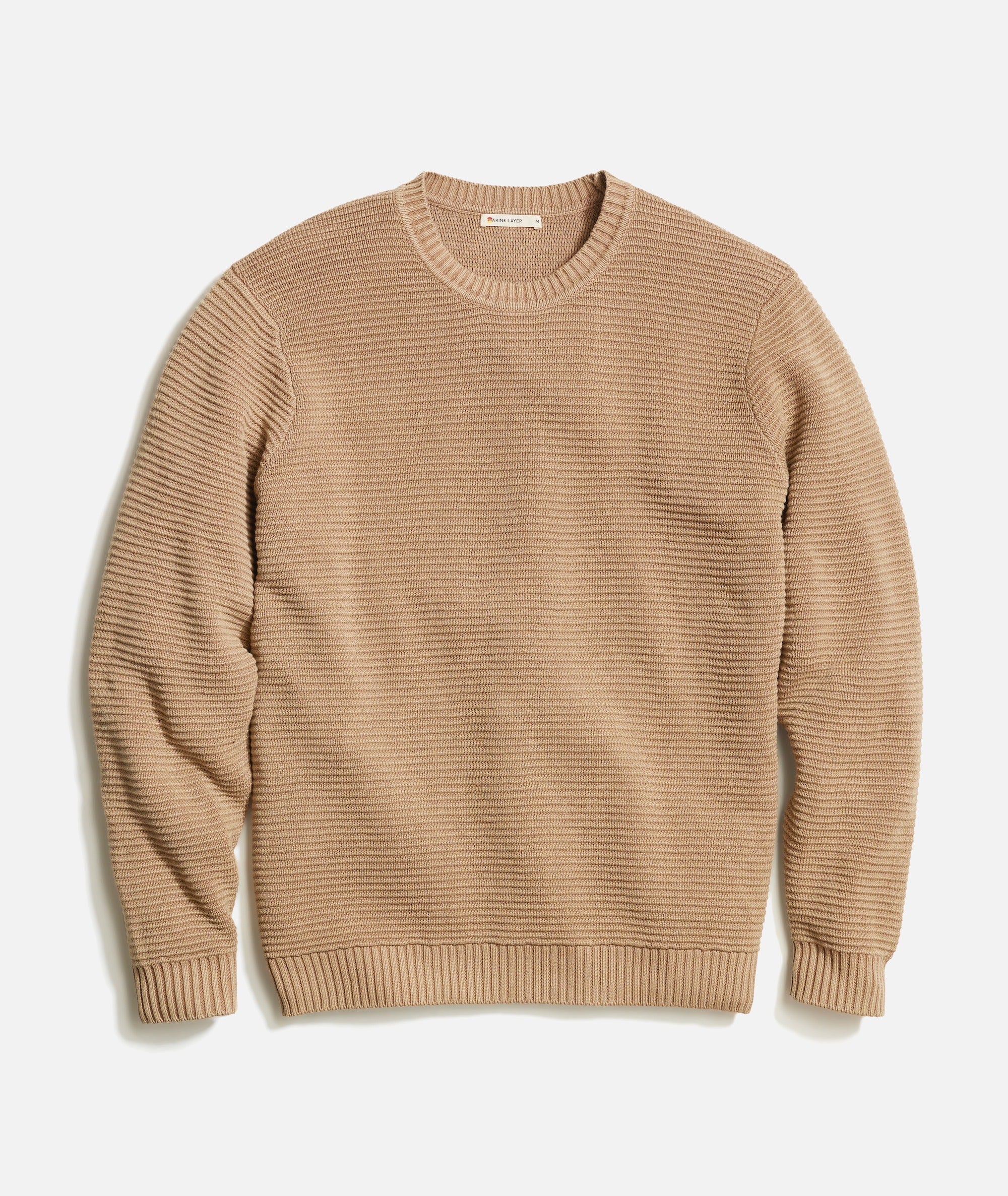 Garment Dye Crew Sweater in Toasted Coconut