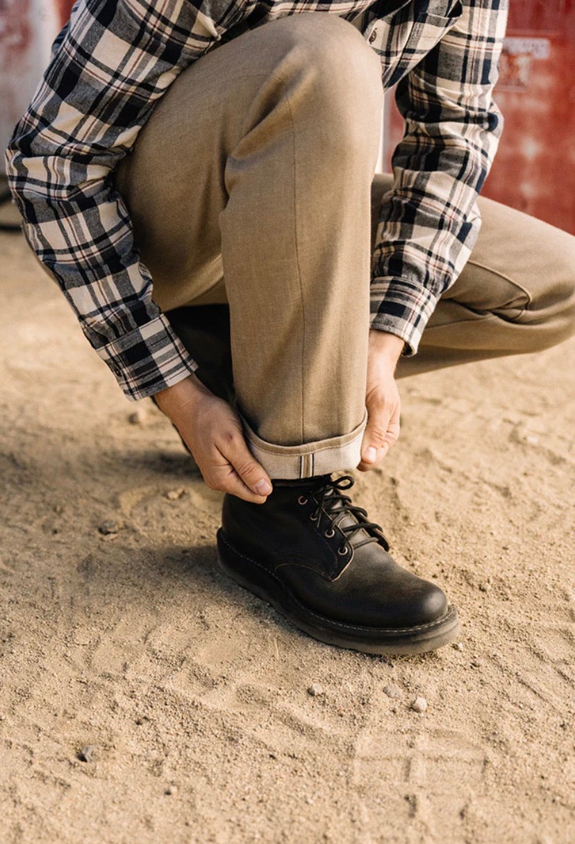 The Hammer Straight - Army Beige Raw 14oz Selvedge