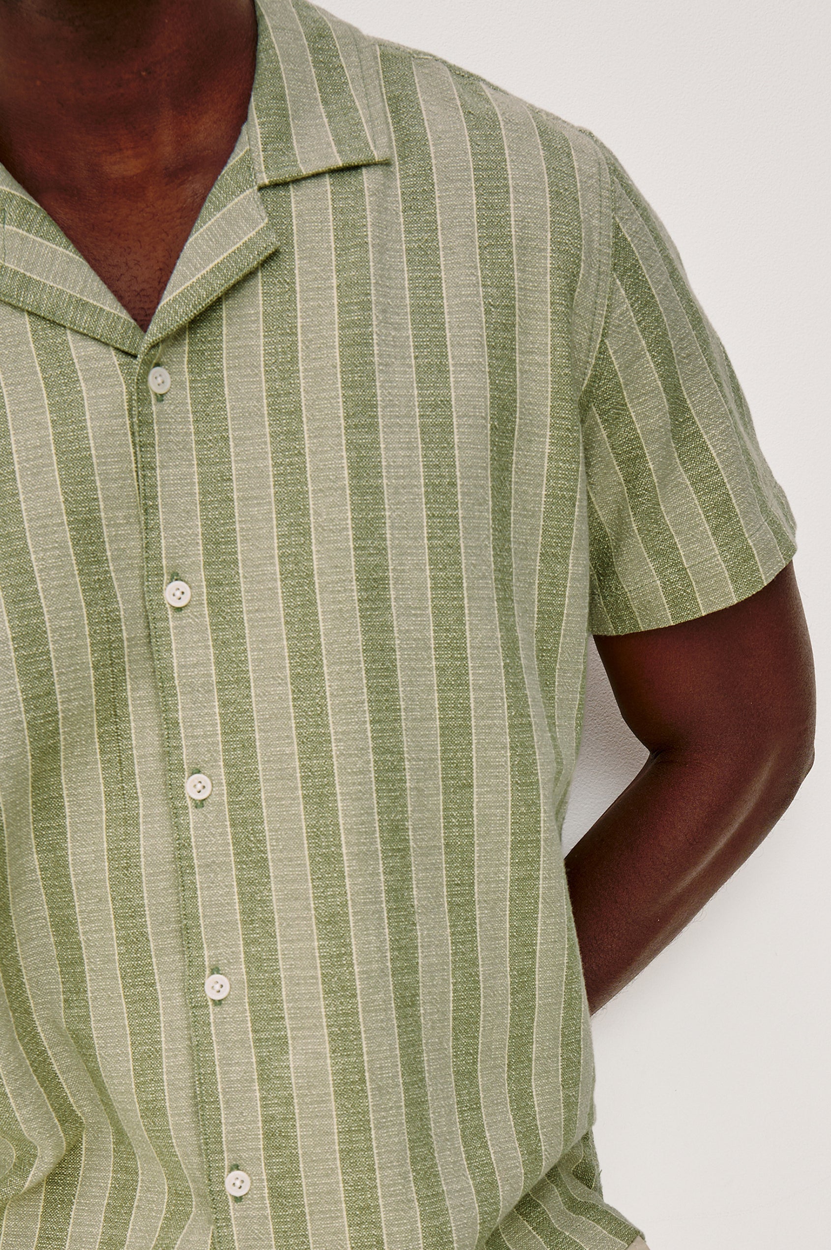 Fielder Shirt - Sage Brush Stripe