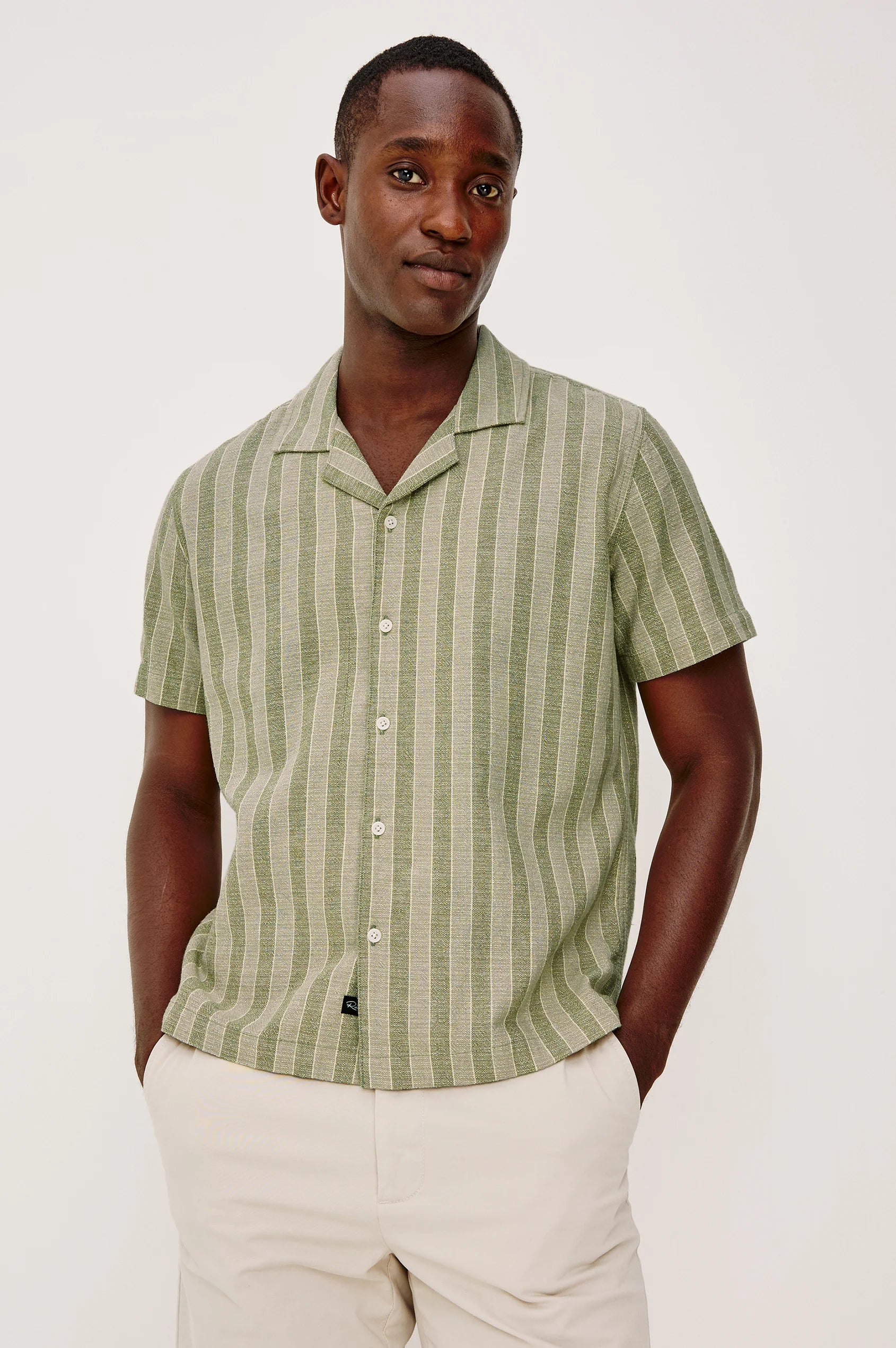Fielder Shirt - Sage Brush Stripe