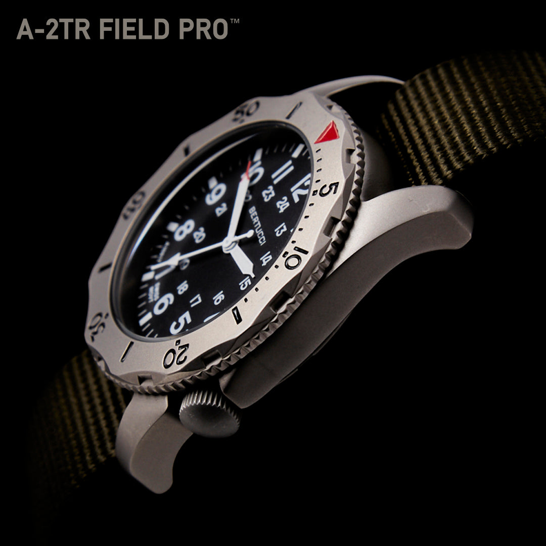#12114 A-2TR Field Pro, Black dial - Black Nylon Band