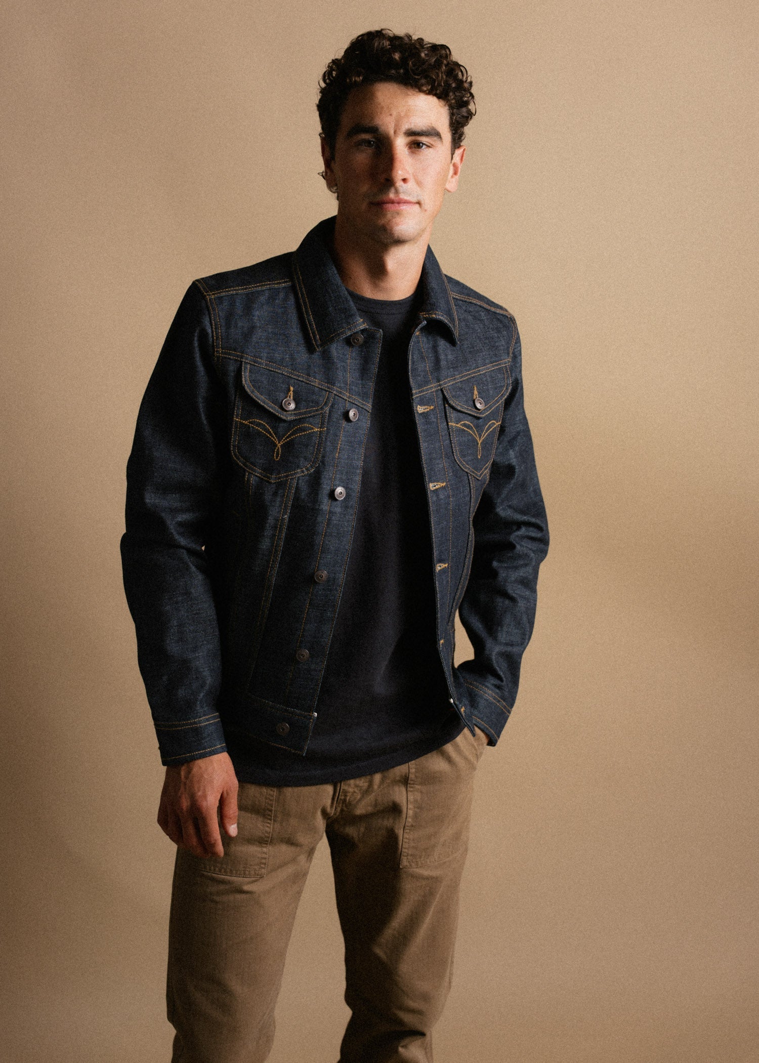 Denim Haymaker Jacket-Dark Wash Selvedge