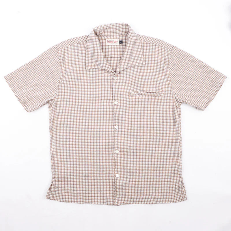 CAYUCOS SEERSUCKER WHITE PLAID