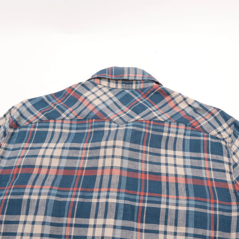 WESTERN SCOUT KINGFISHER BLUE PLAID