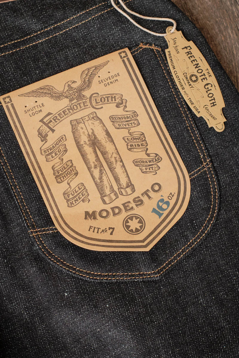 MODESTO STRAIGHT CUT 16 OUNCE INDIGO DENIM