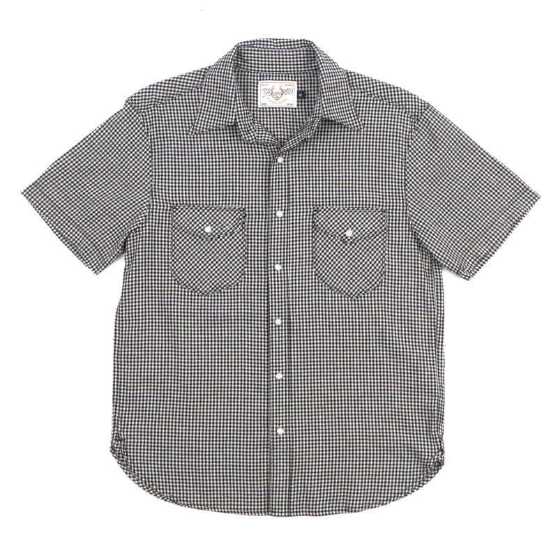 Bodie S/S-Black Gingham