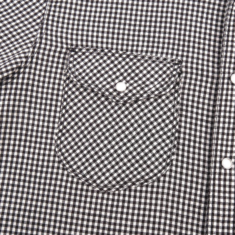 Bodie S/S-Black Gingham