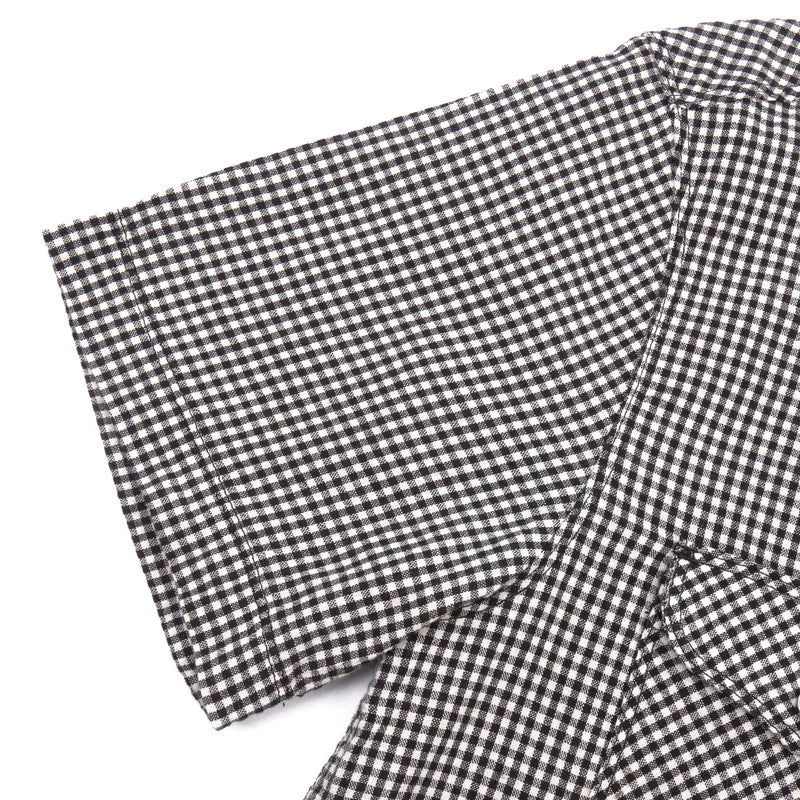 Bodie S/S-Black Gingham
