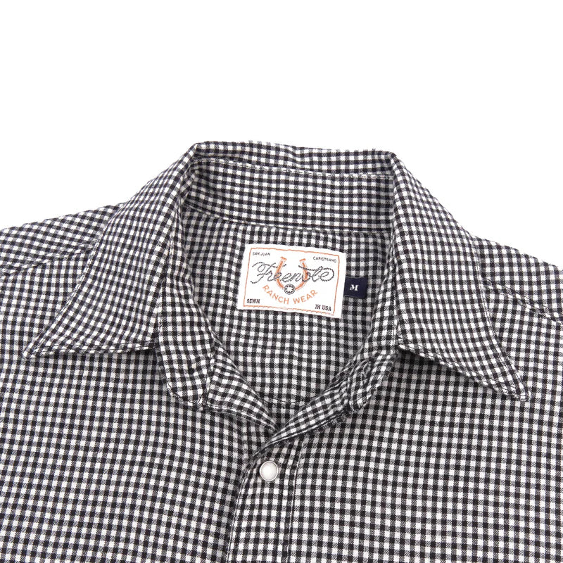 Bodie S/S-Black Gingham