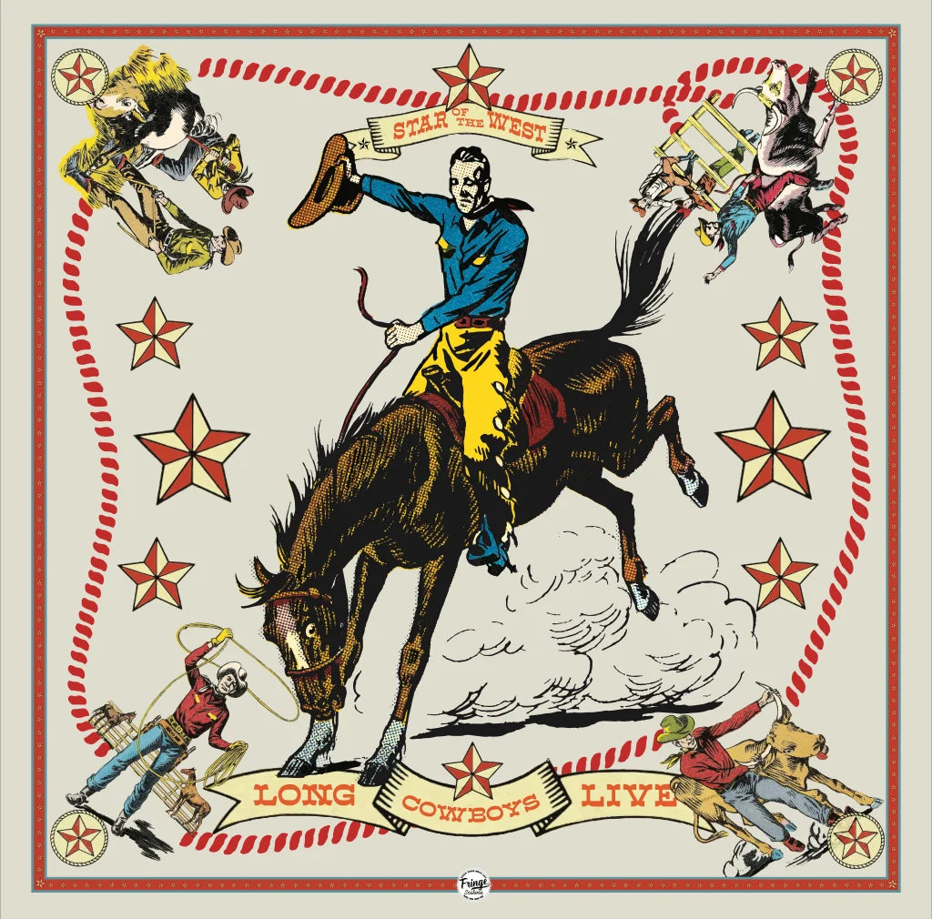 STAR OF THE WEST - LONG TALL SCARF - Bone