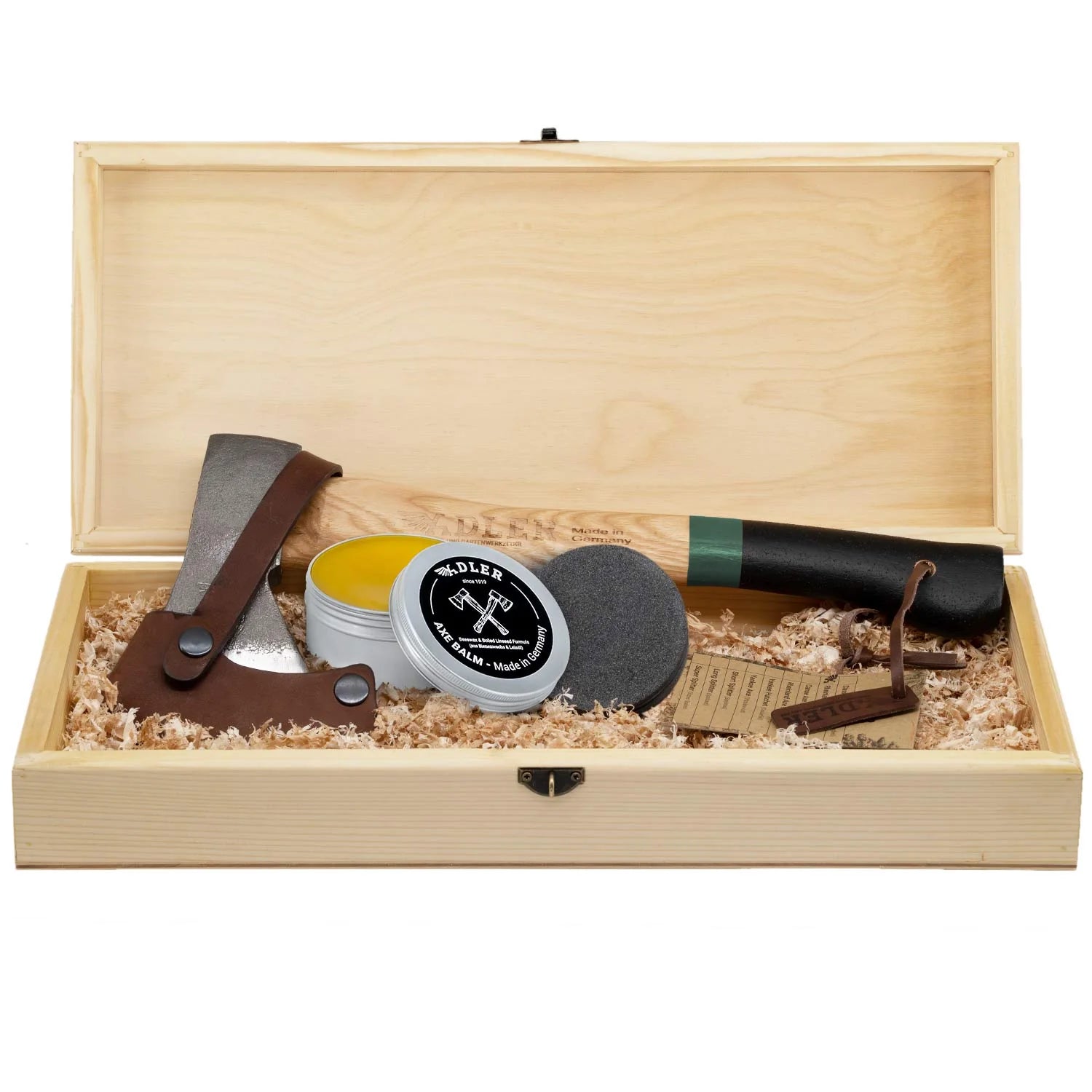 Yankee Hatchet Gift Set (incl. Wooden Box) Green Stripe