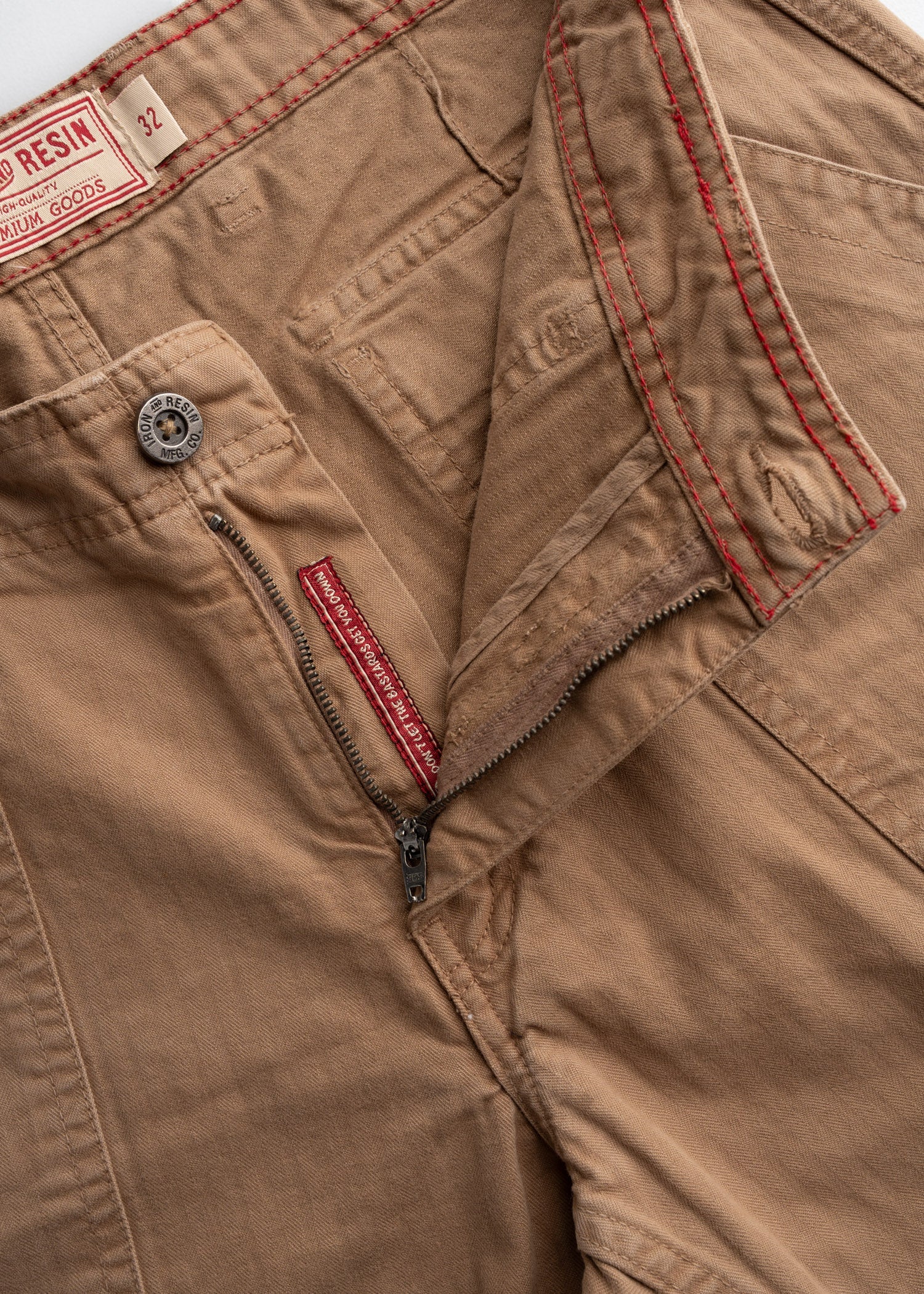 Herringbone Brigade Short-Khaki