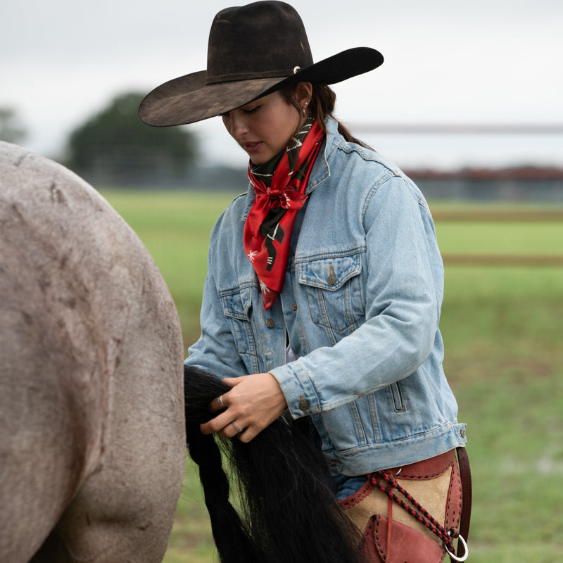 TWO COWGIRLS SCARF