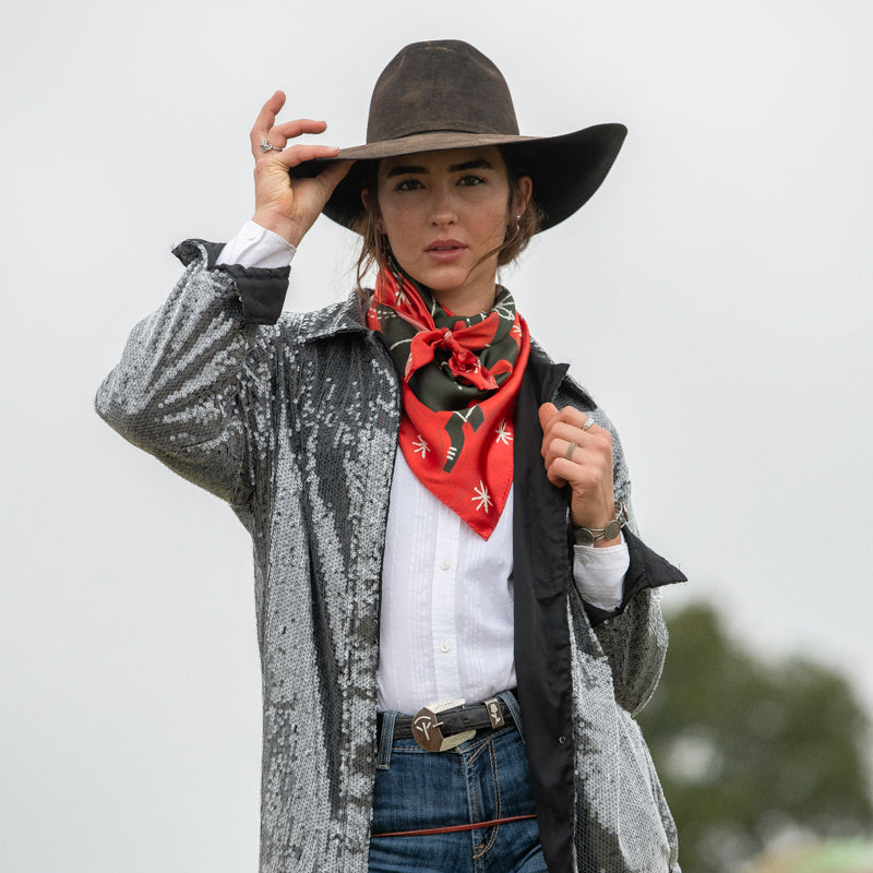 TWO COWGIRLS SCARF