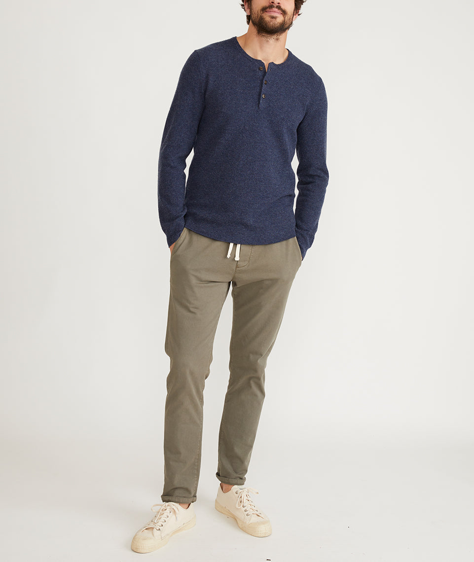 Merino Blend Sweater Henley