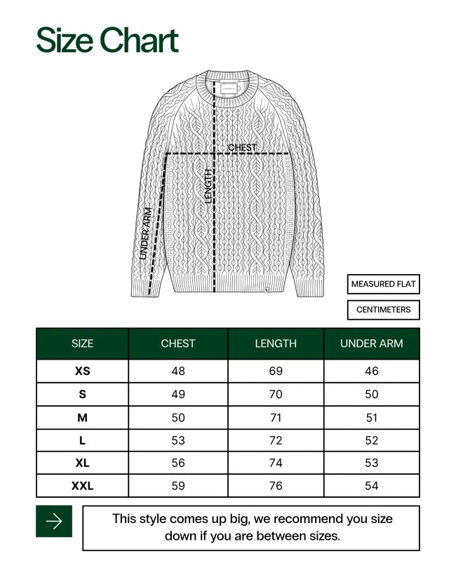 Hudson Aran Jumper - Olive