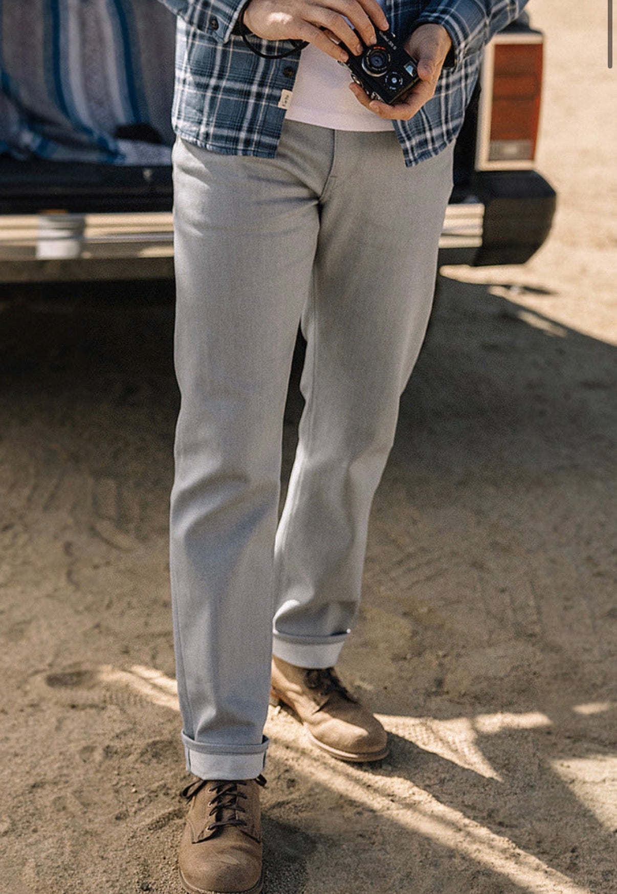 The Hammer Straight - Silver Gray Raw 14oz Selvedge