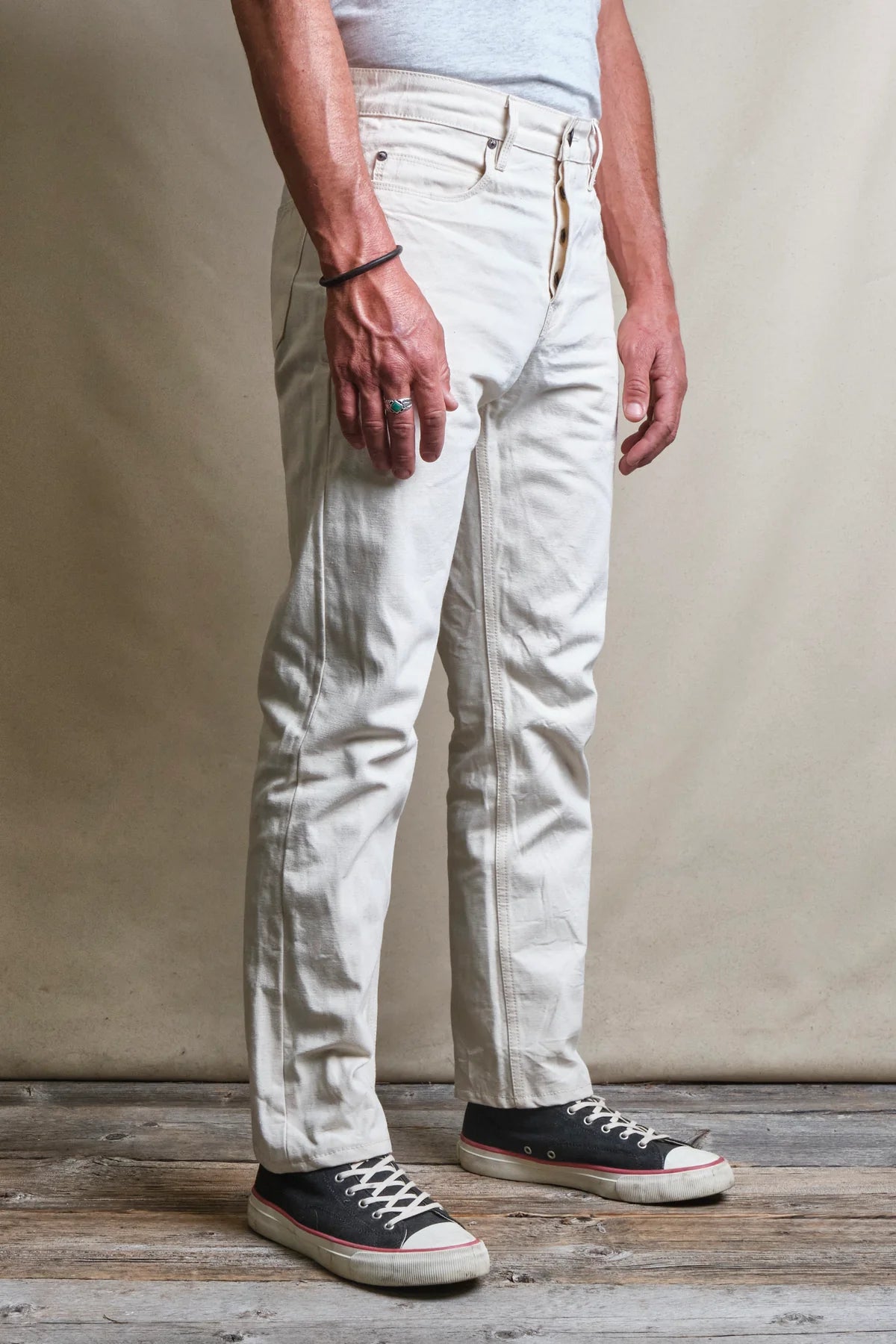 PORTOLA CLASSIC TAPER 11 OUNCE NATURAL RINSED DENIM