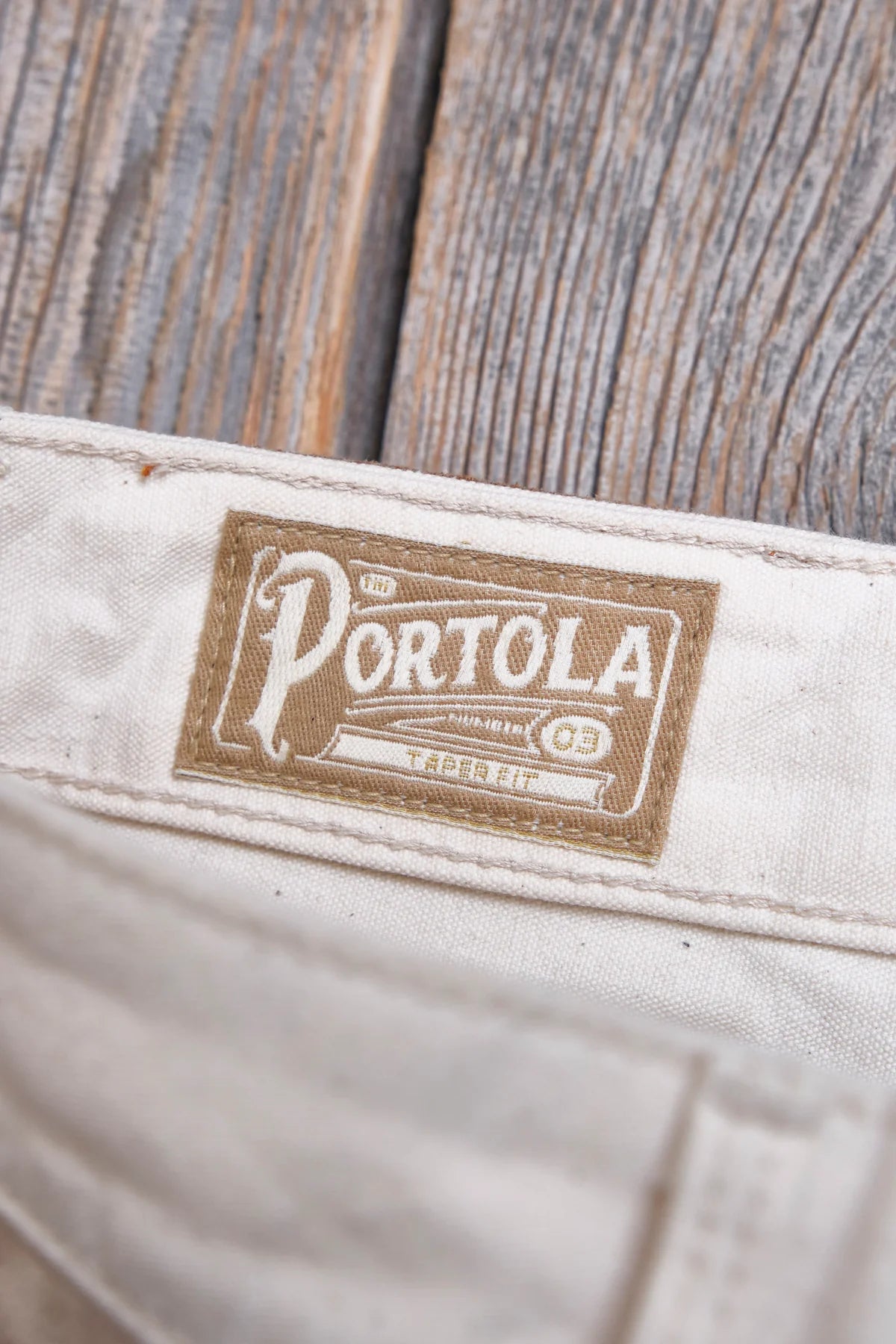 PORTOLA CLASSIC TAPER 11 OUNCE NATURAL RINSED DENIM