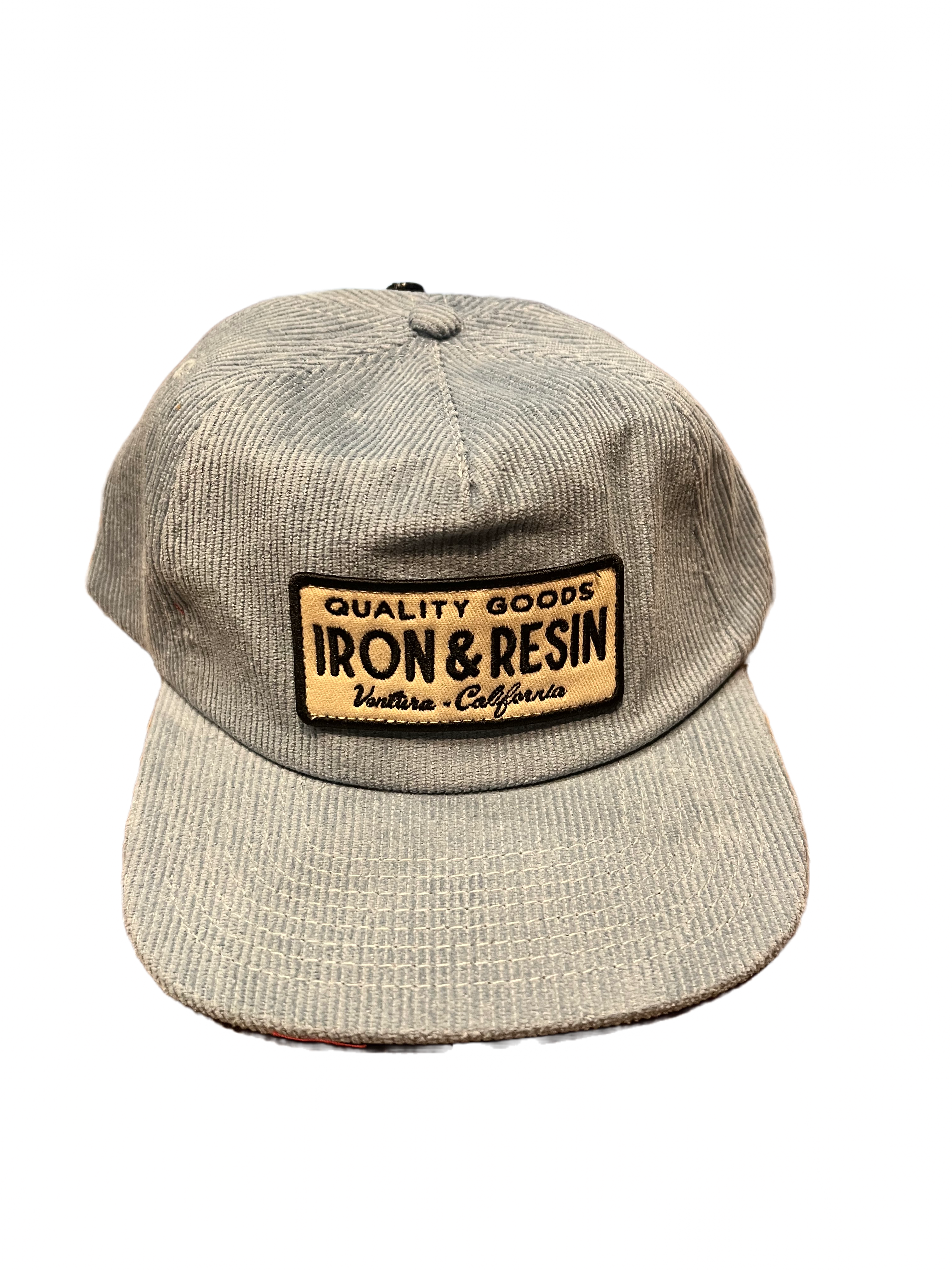 Iron & Resin Quality Goods Hat - Blue