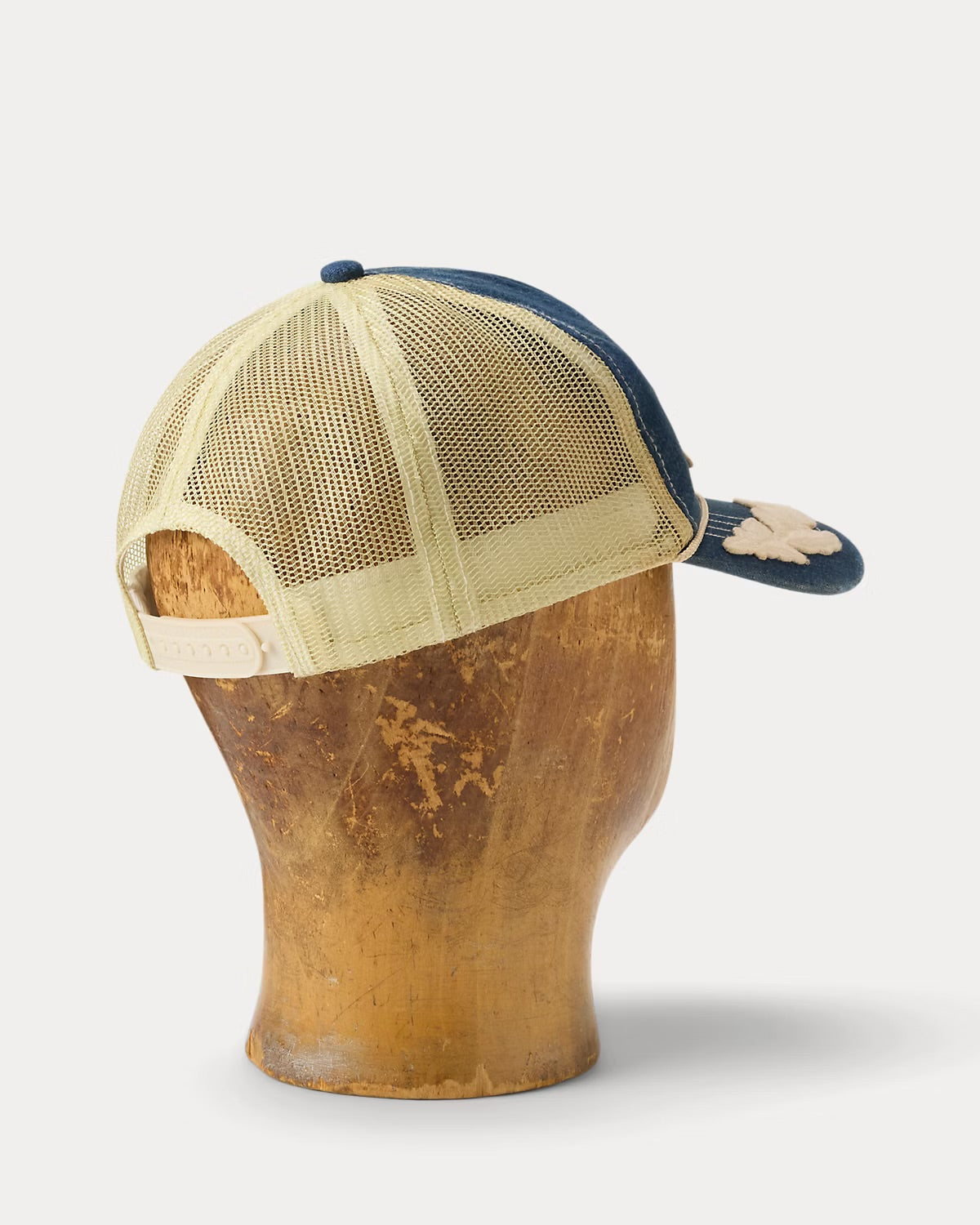 RRL Logo Denim Mesh Back Trucker Hat