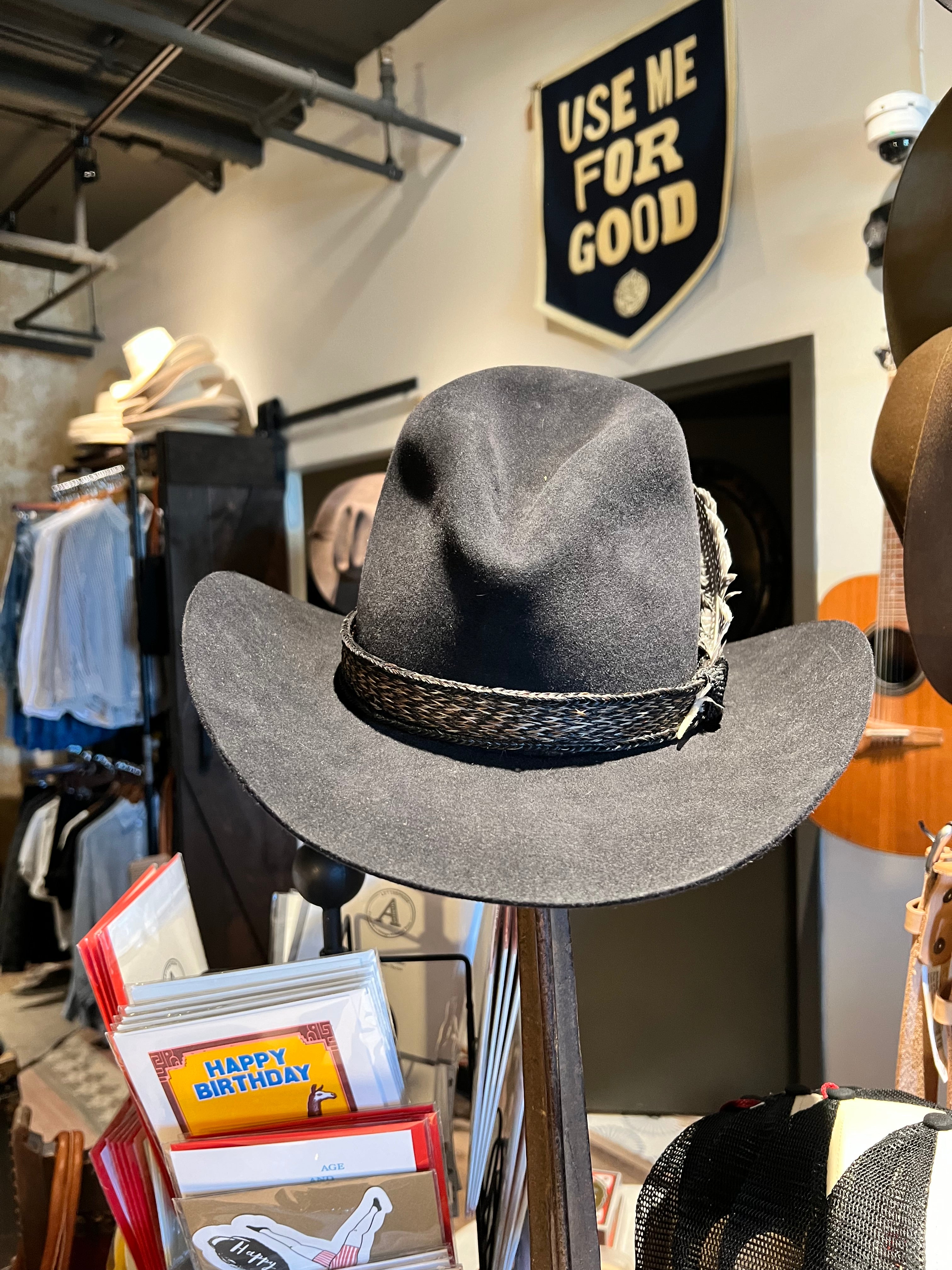 Custom Made Pleasant Hills 5X Beaver Felt Gus Crown Cowboy Hat