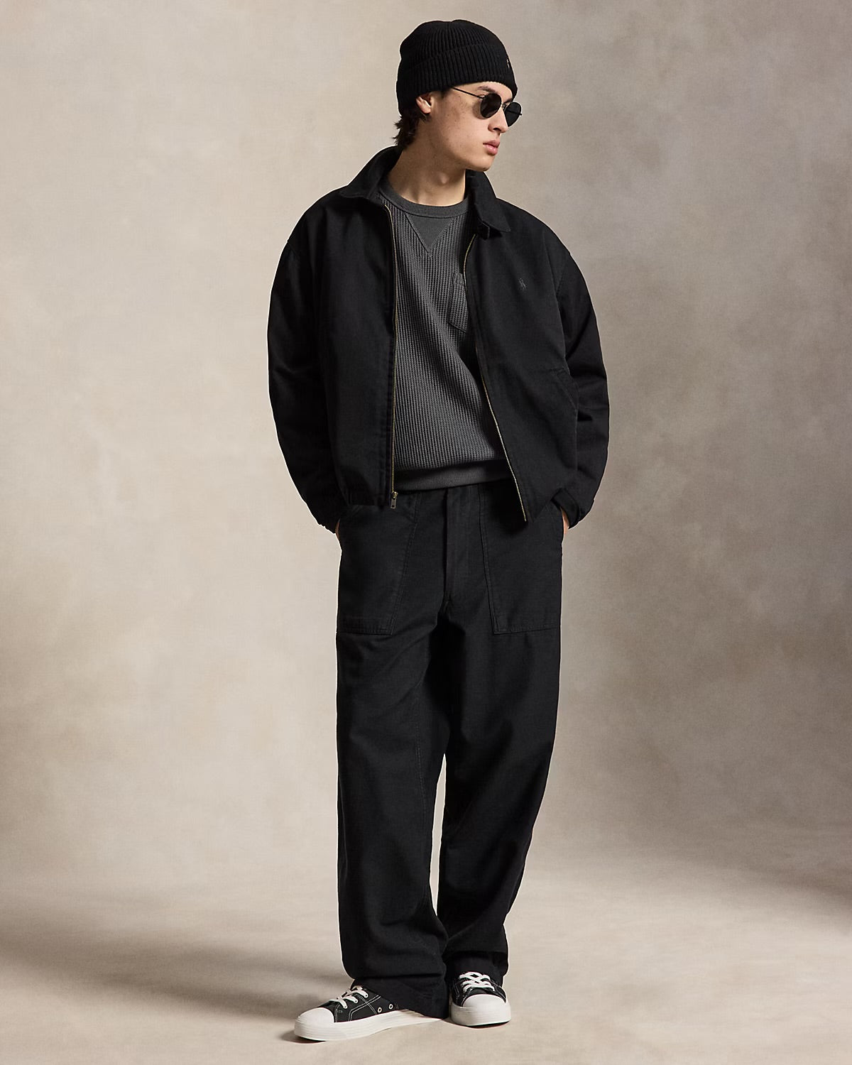 Reverse Sateen Utility Pant - Black