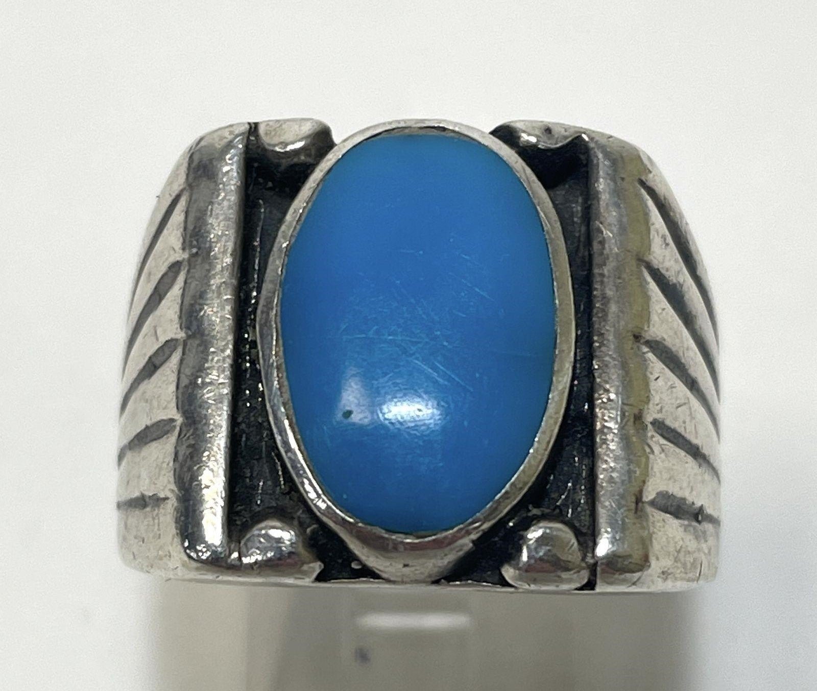Vintage Turquoise and Sterling Ring