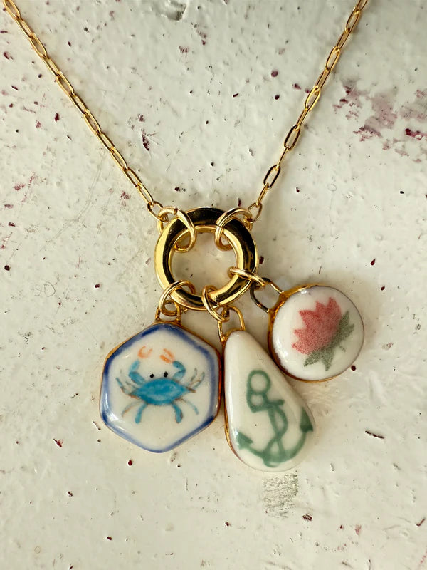 Paperclip Chain with Charm Holder