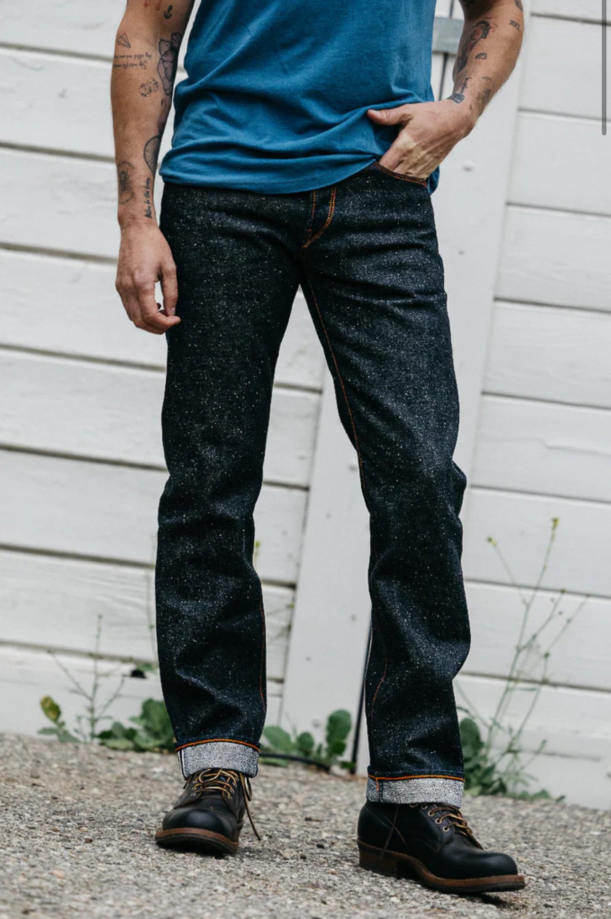 The Hammer Straight Old Nep Indigo - Raw 13.5oz Selvedge