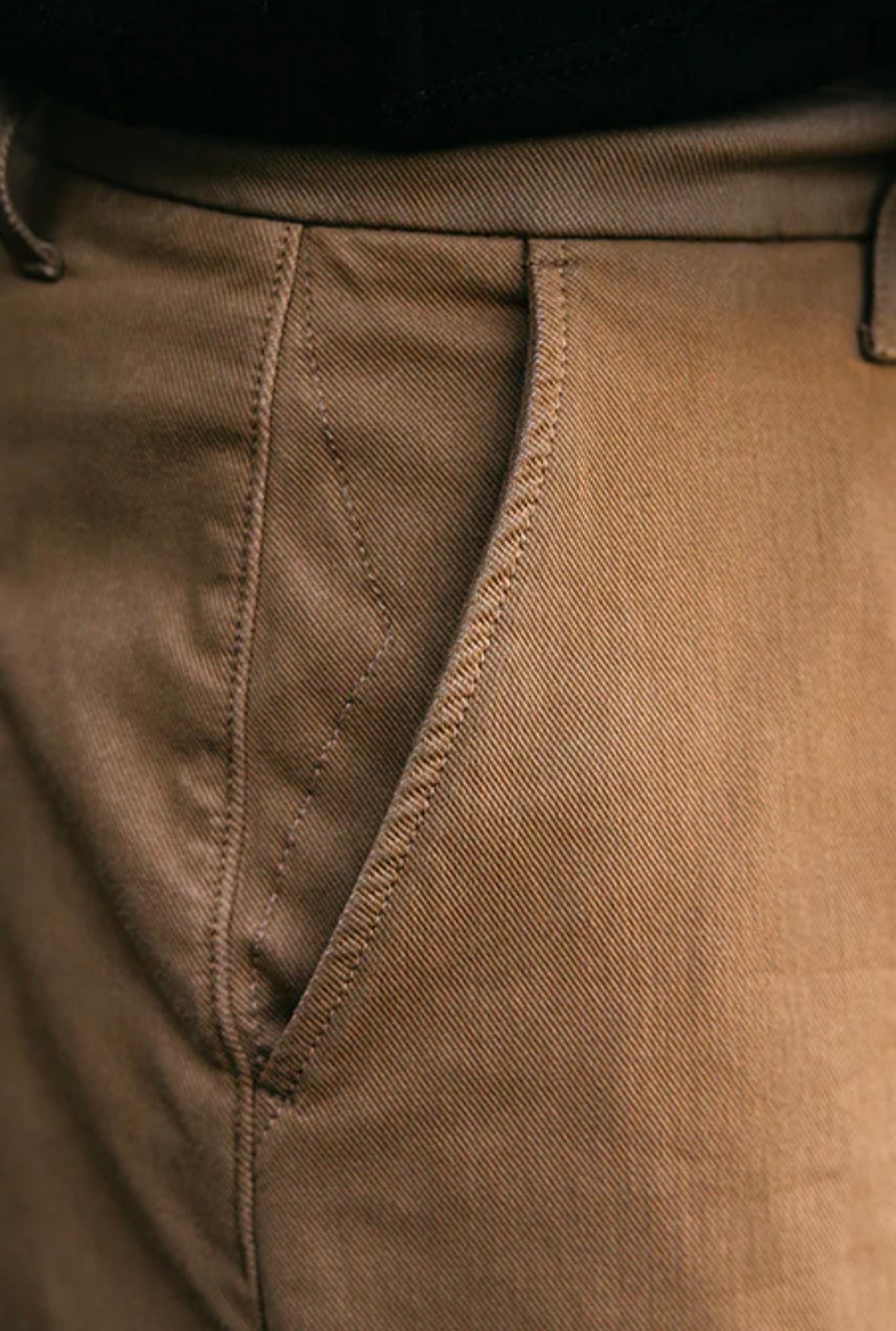 The Pipe Straight Denit® Chino - Khaki