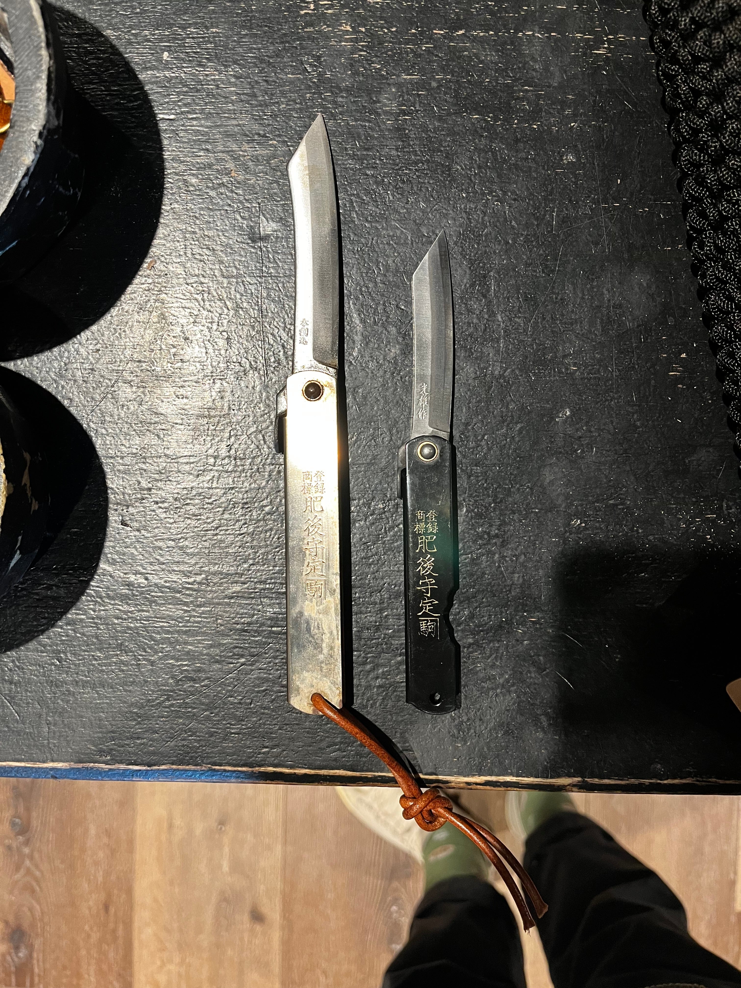 Large Silvered Higo Knife