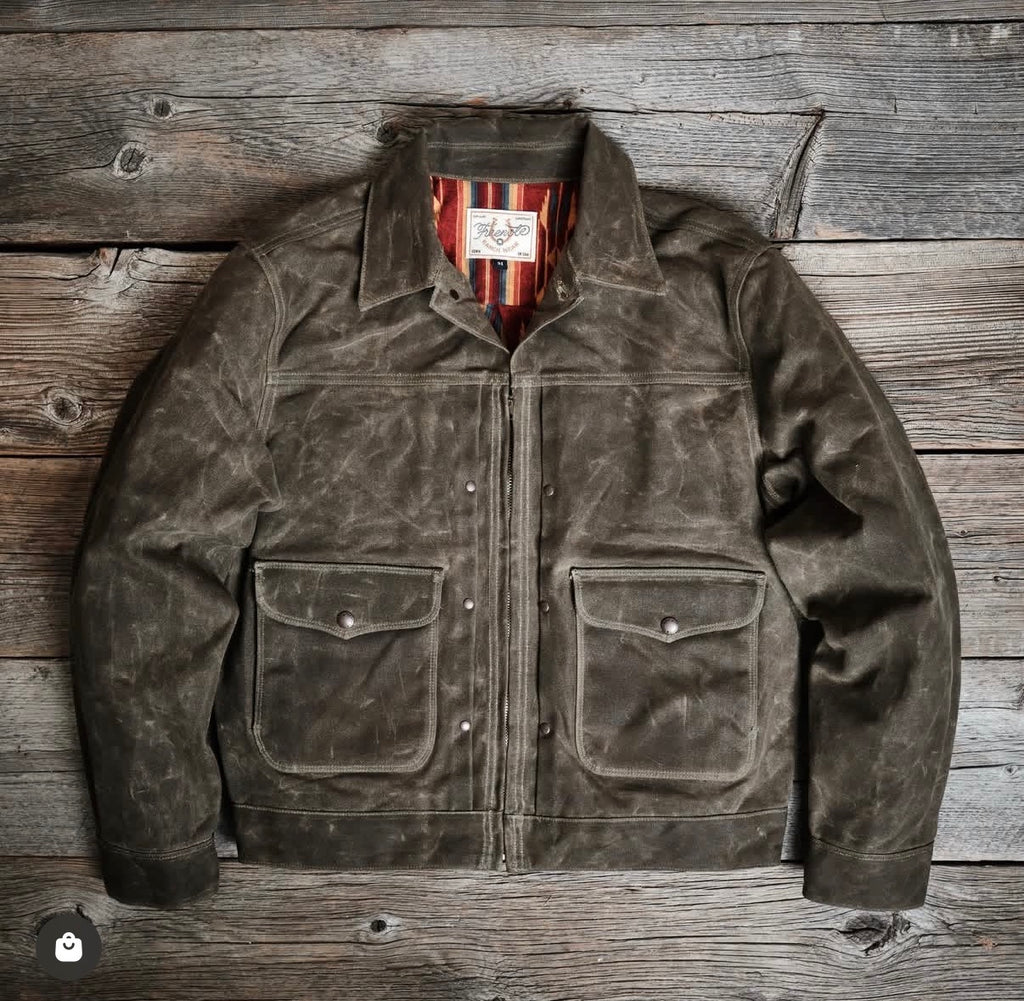 the long haul jacket in tobacco waxed canvas FARO TOBACCO HEAVY WAXED CANVAS RED SOUTHWEST