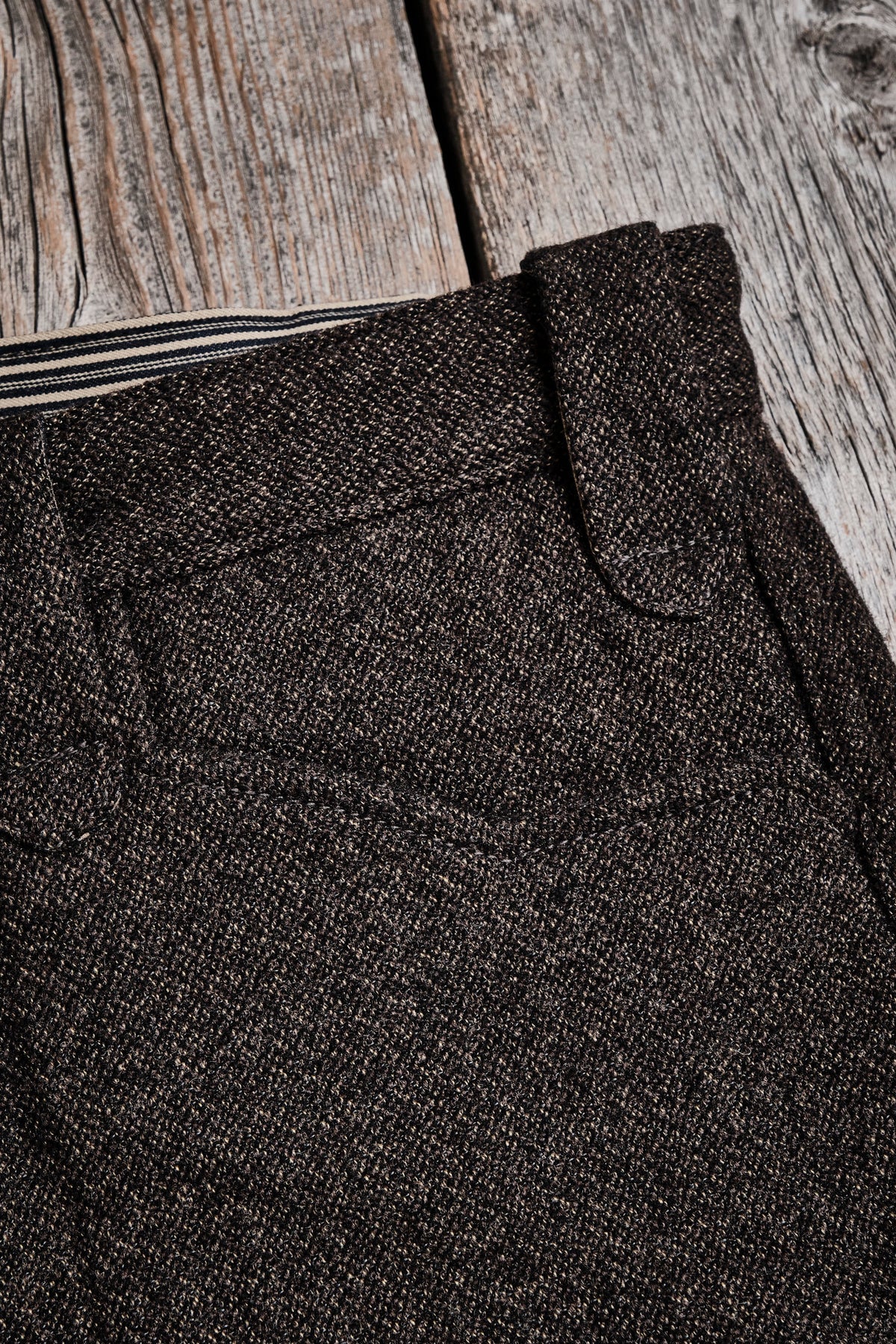 DUSTER PANT  BROWN WOOL