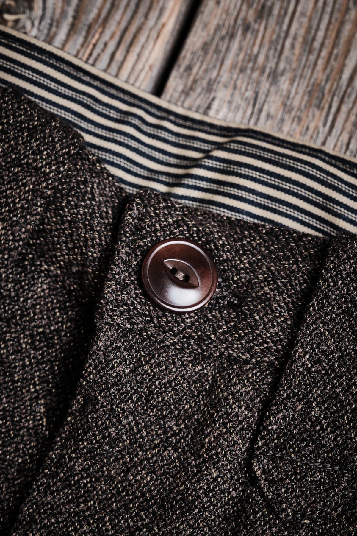 DUSTER PANT  BROWN WOOL