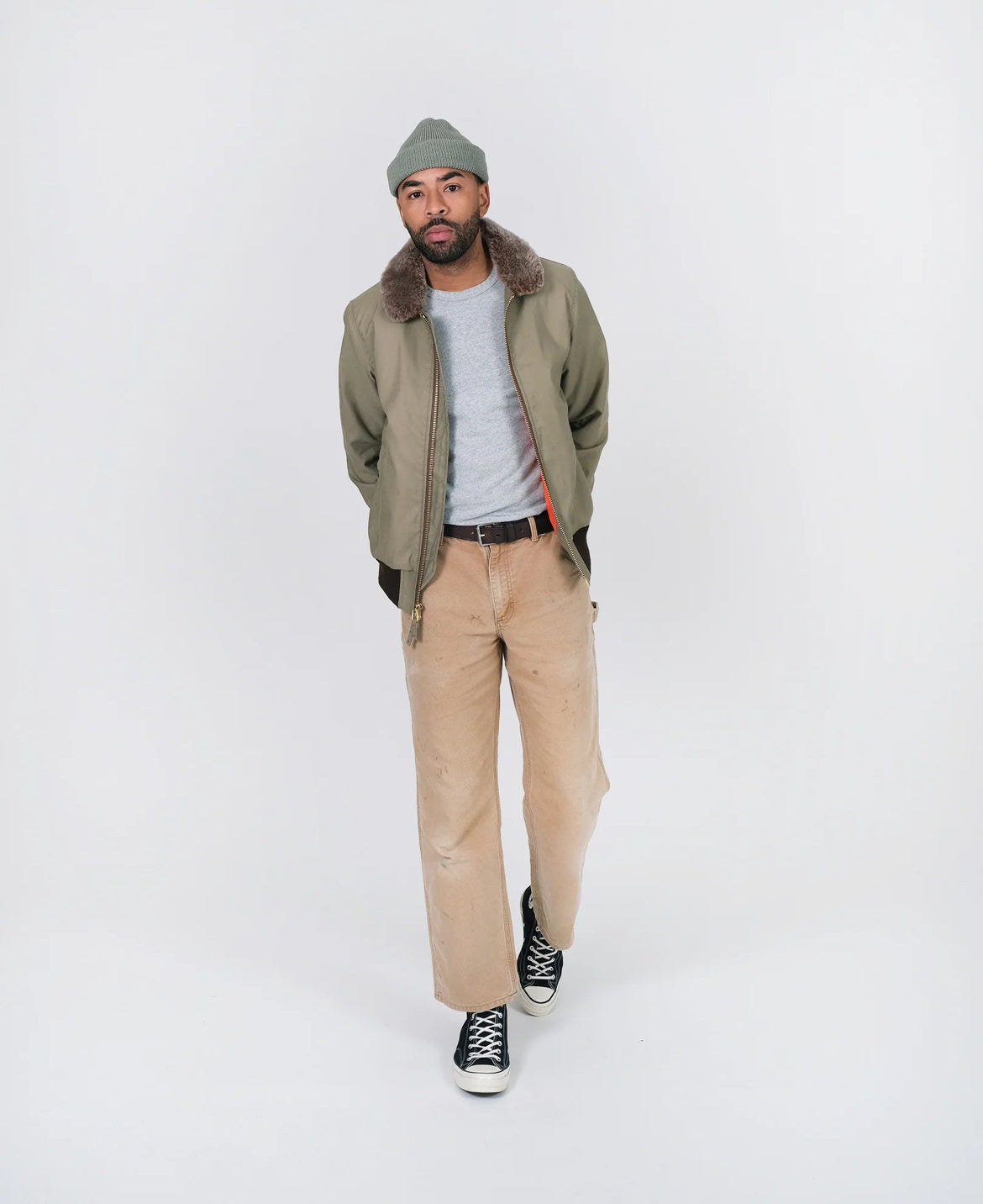 Dehen Flyer’s Club Jacket - Olive / Kodiak