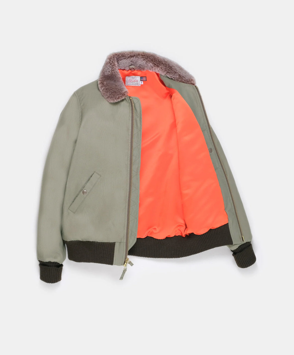 Dehen Flyer’s Club Jacket - Olive / Kodiak