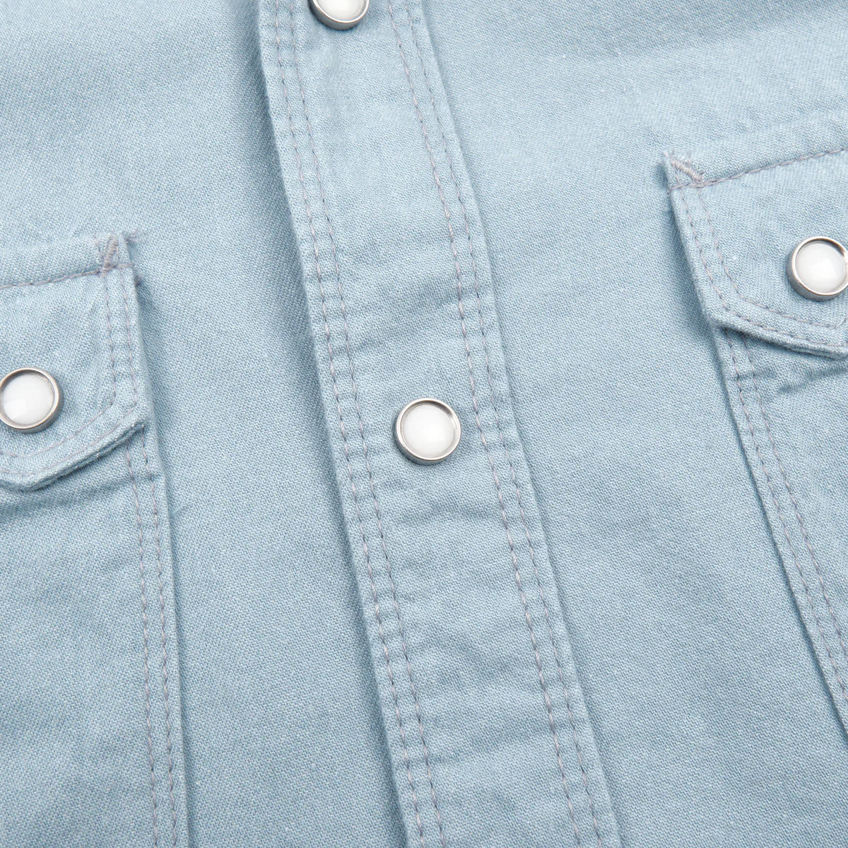 MODERN WESTERN SS CLEAR BLUE CHAMBRAY