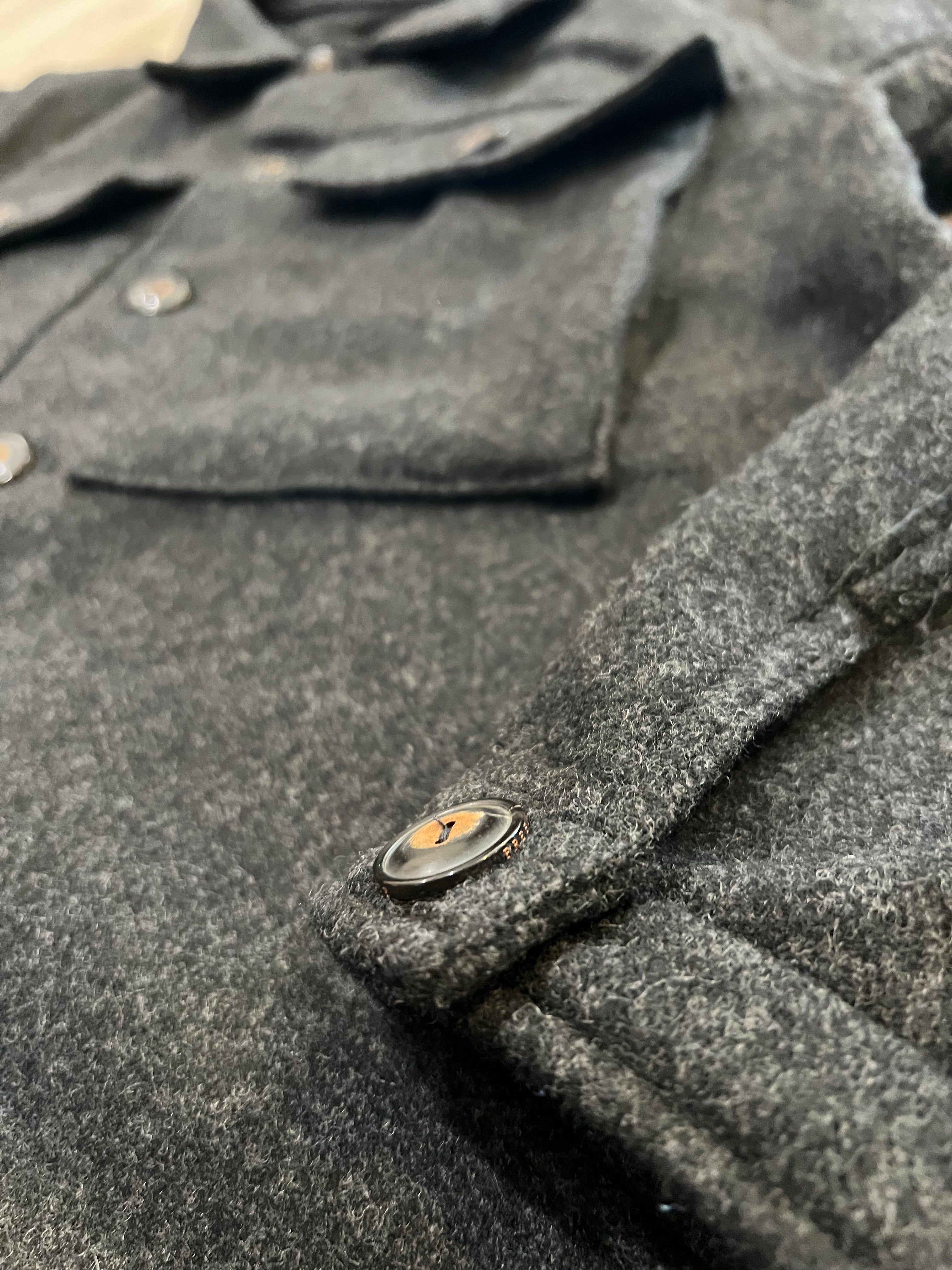 MIDWAY WOOL CPO CHARCOAL