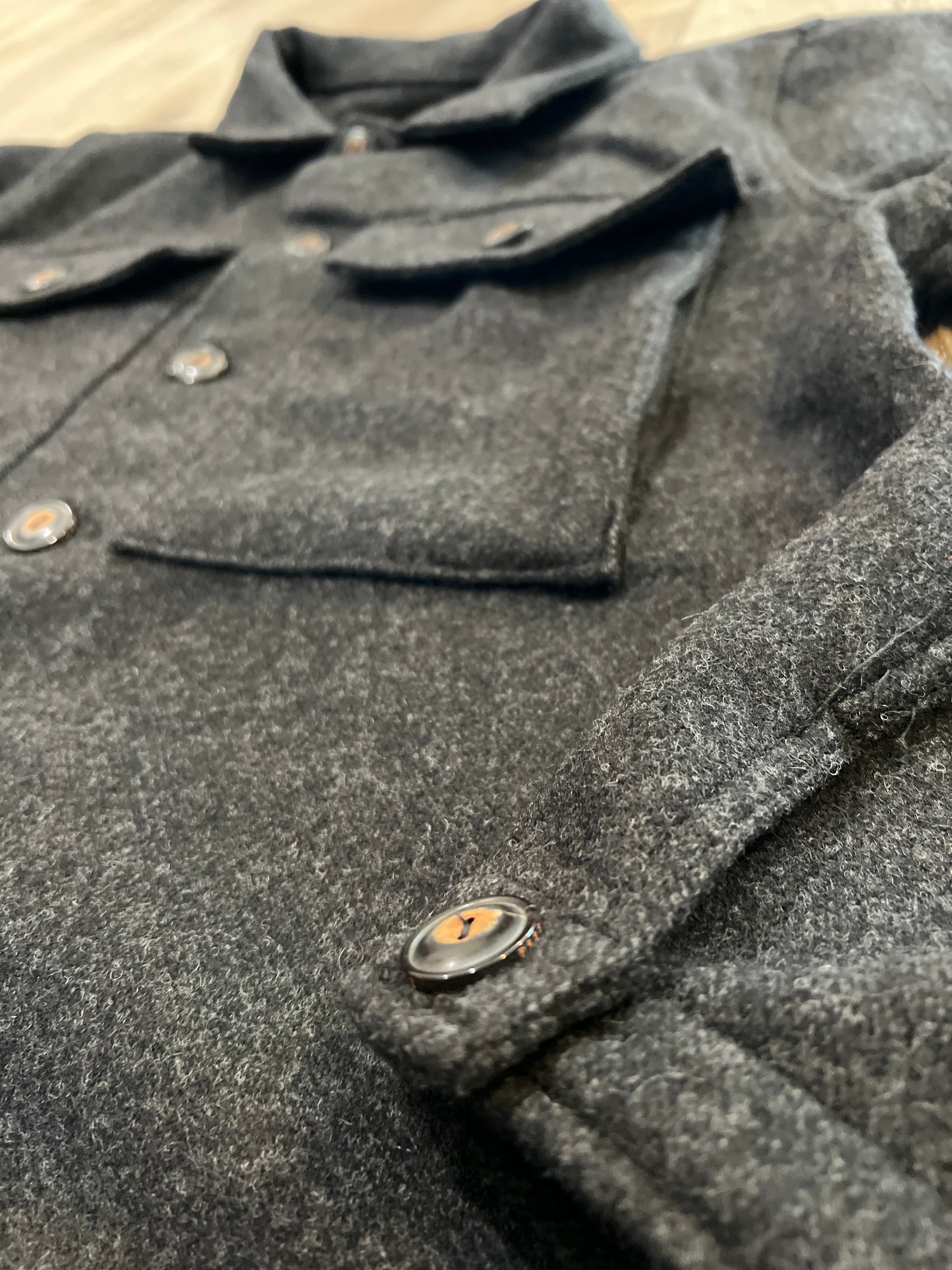 MIDWAY WOOL CPO CHARCOAL